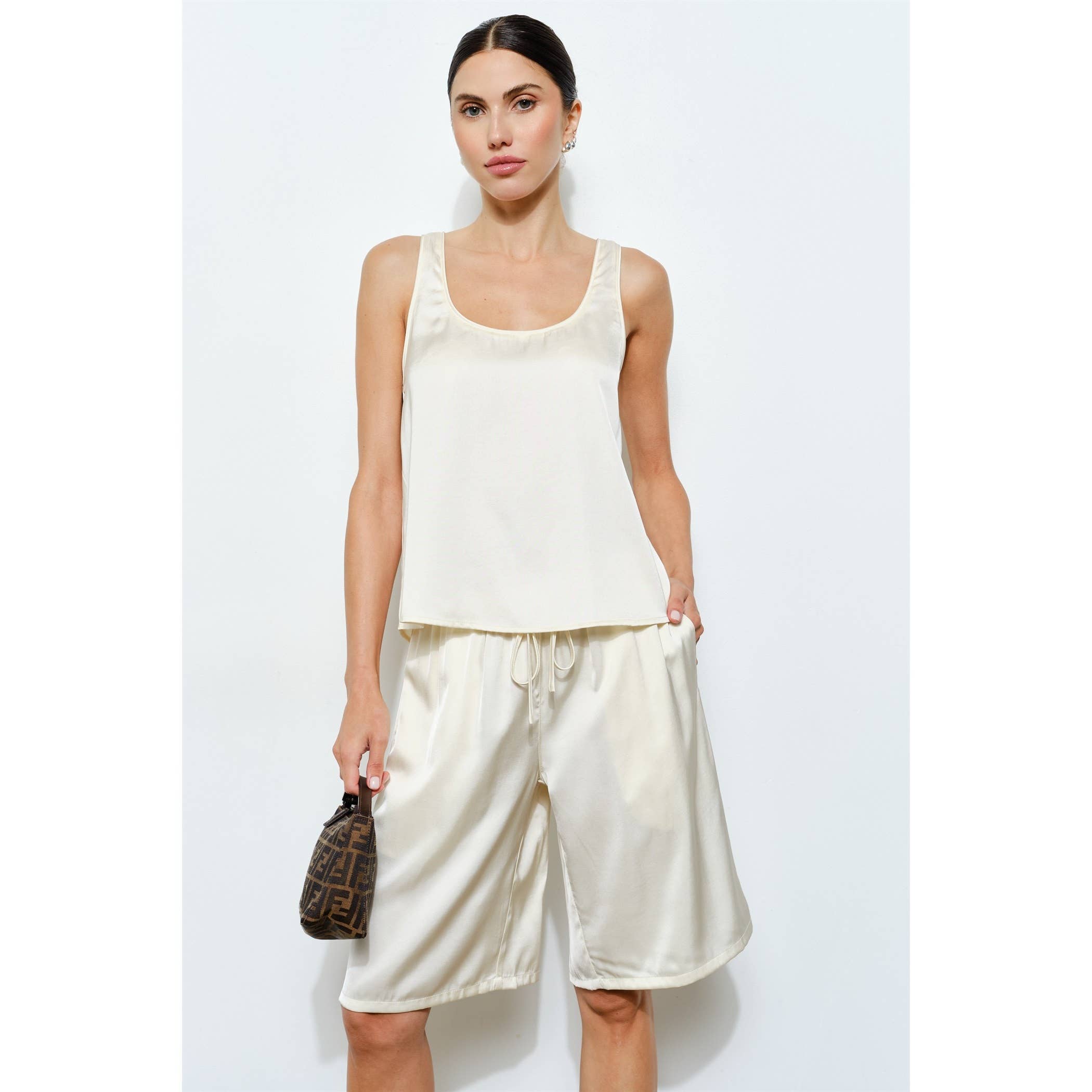 Cordova Satin Scoop Neck Tank