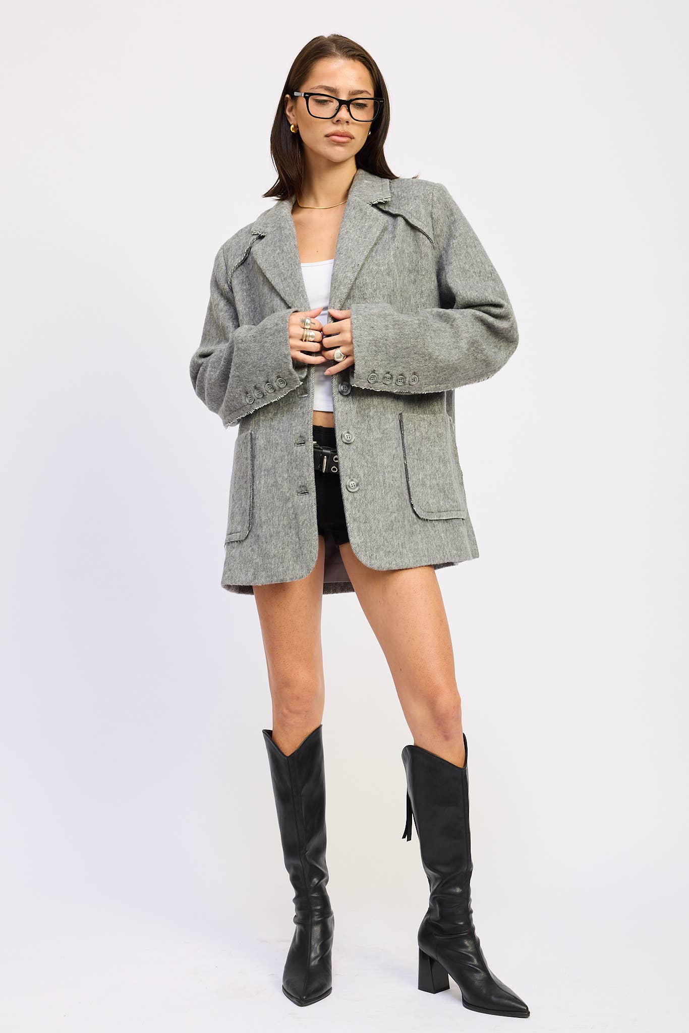 Oversized Coat with Pockets