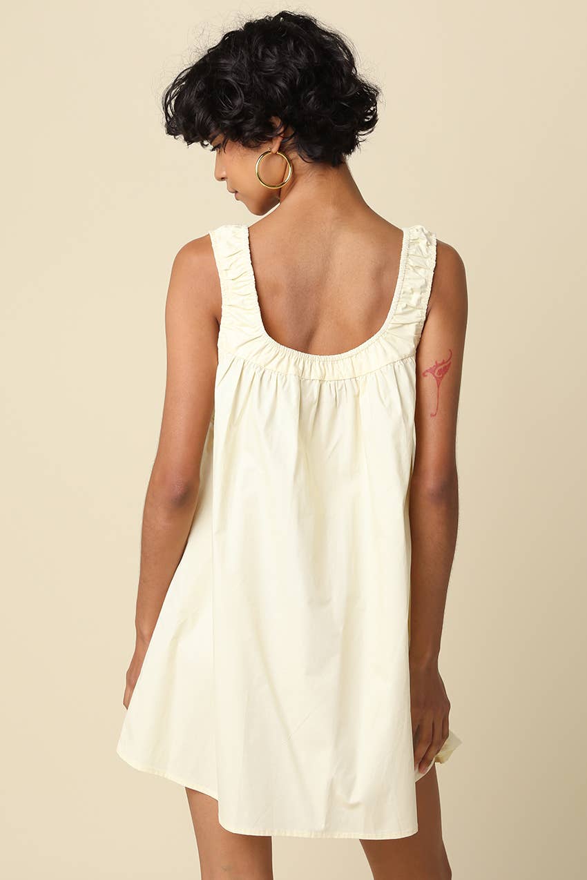 FFINN COTTON SWING MINI DRESS