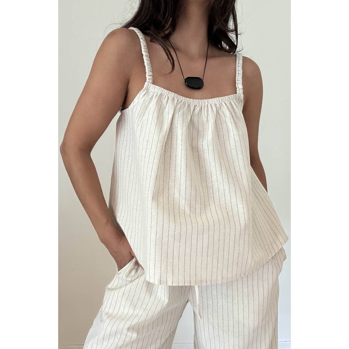 Linen Stripe Pants