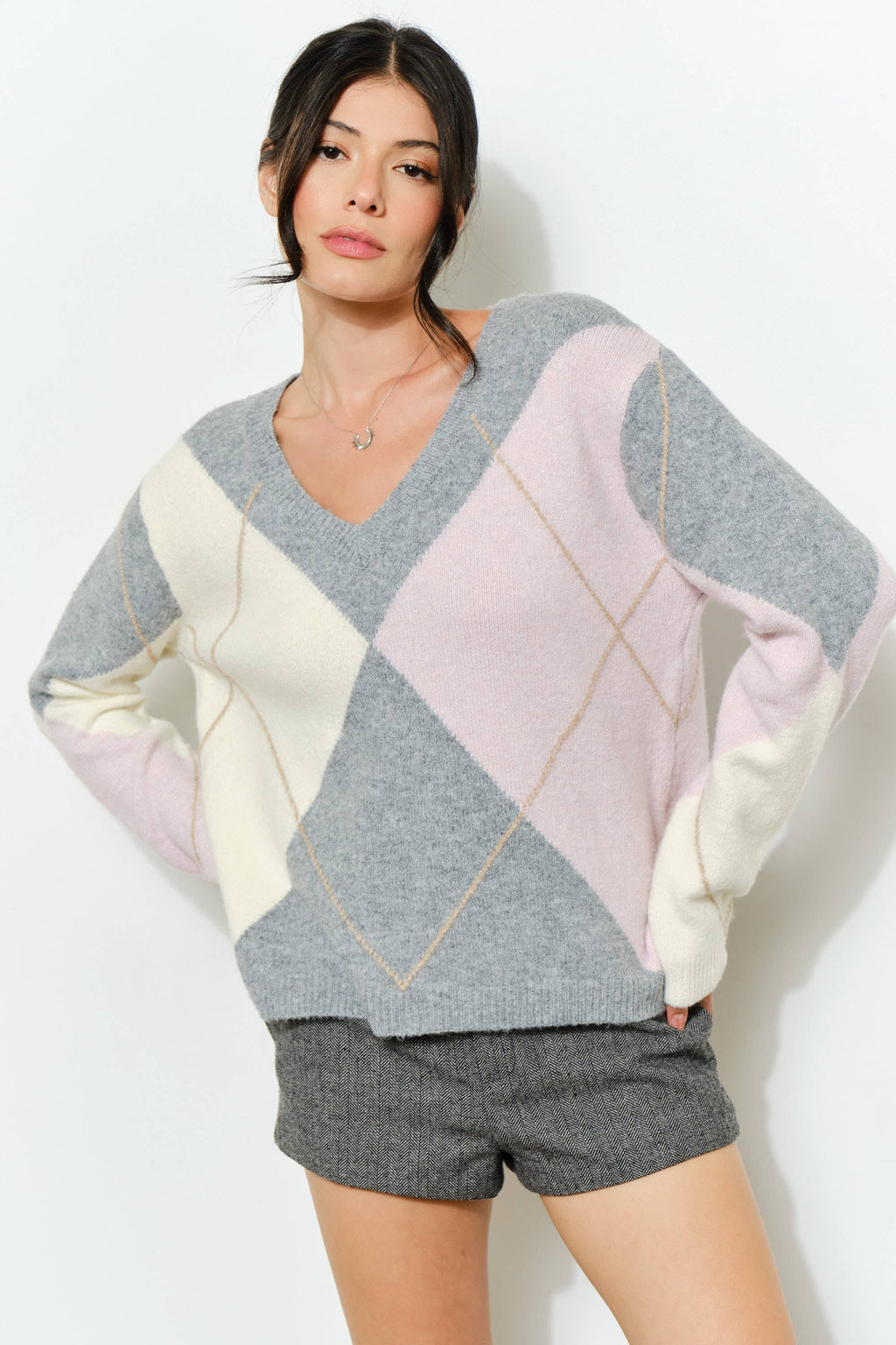 Virginia Argyle Sweater