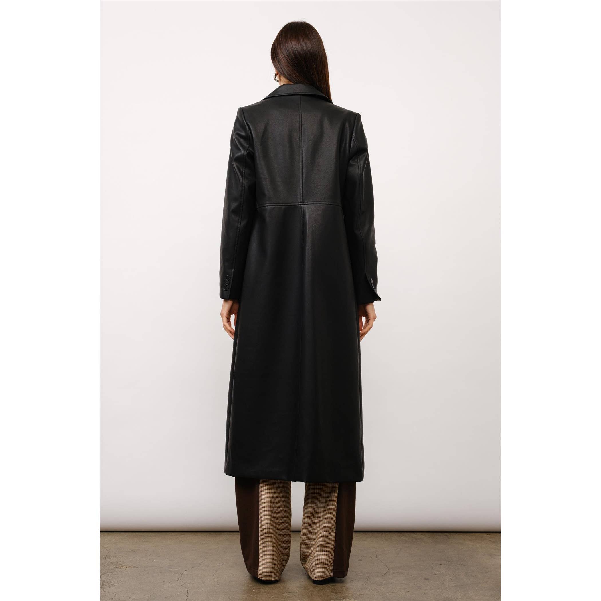 Thalia Leather Coat