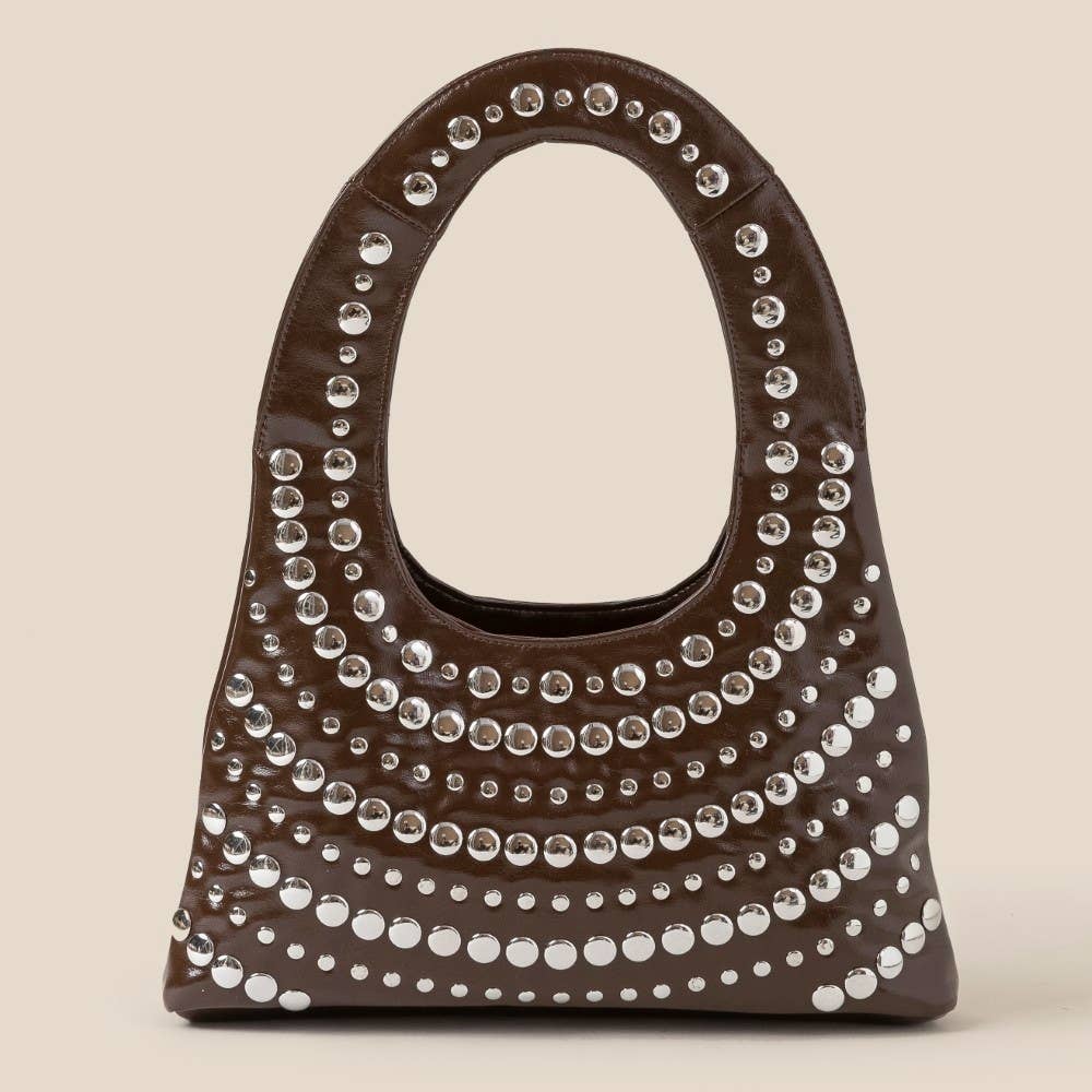 Multi Rivet Shoulder Bag