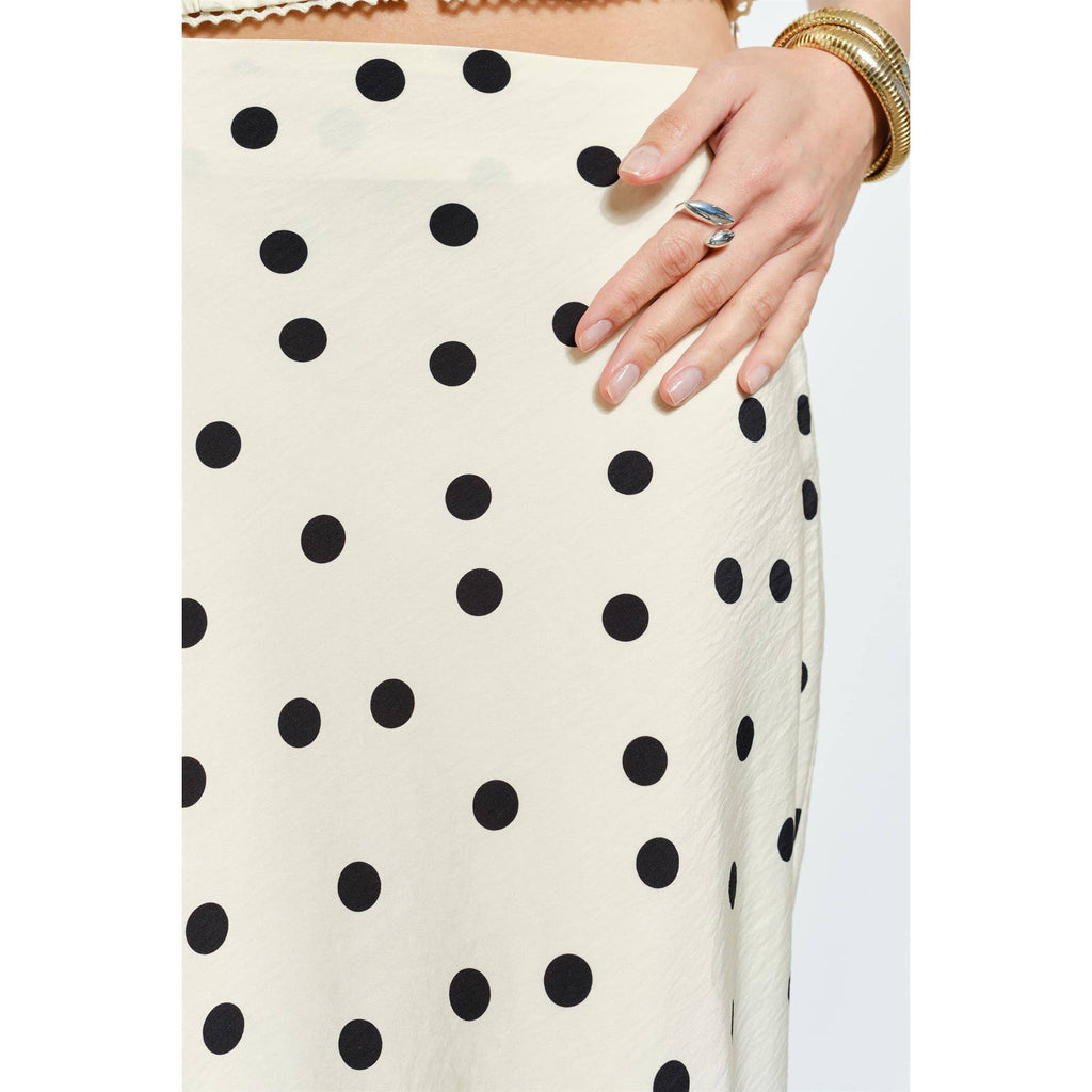 DEMI RUFFLE TRIM MIDI SKIRTemi Ruffle Trim Midi Skir