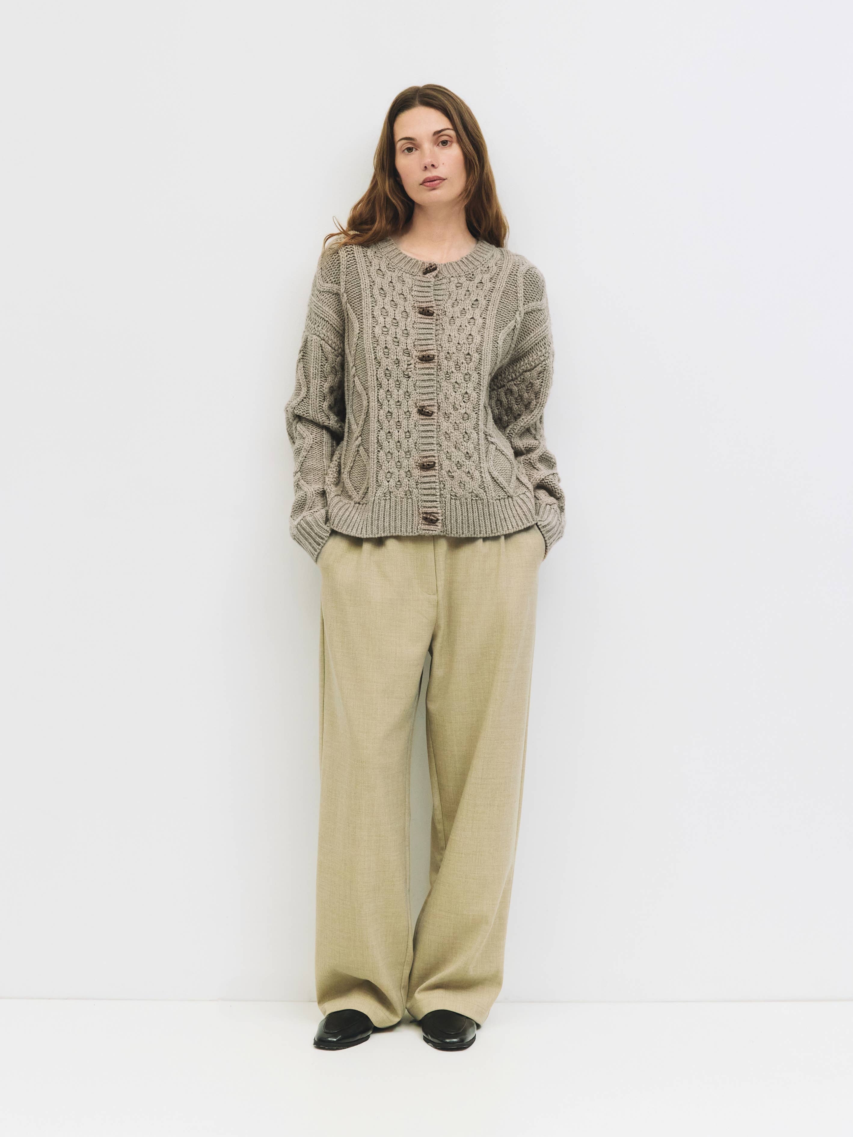The Deena Sweater | Cable Knit Cardigan