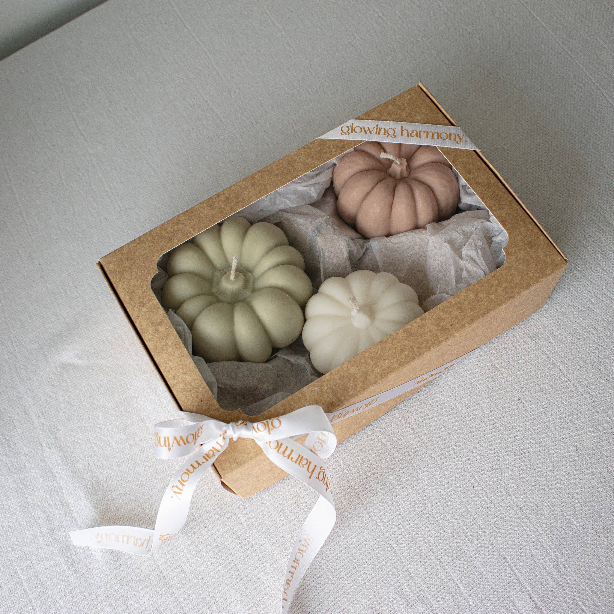Pumpkin Fall Candle Set, Fall Home Decor