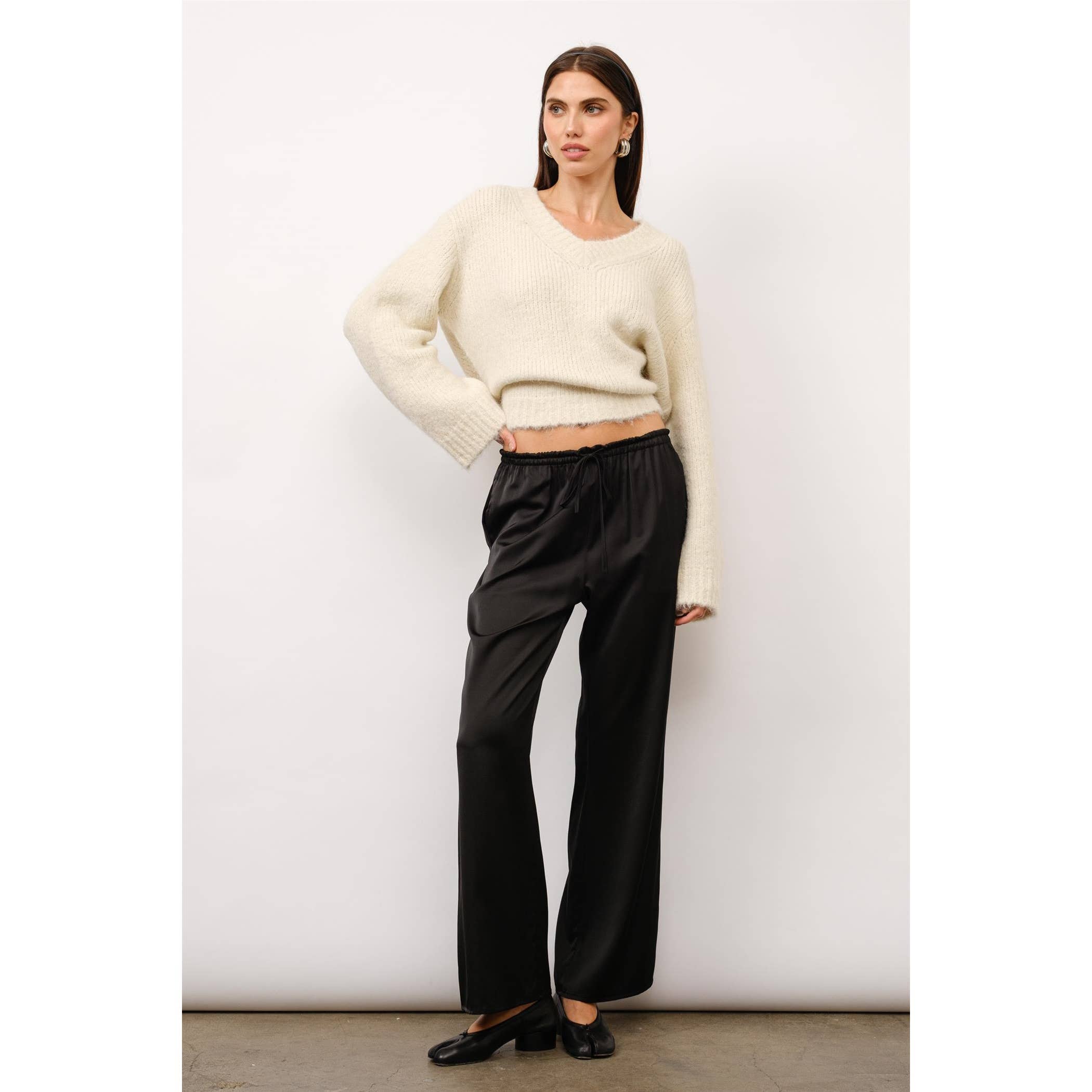 Cordelia Satin Drawstring Lounge Pants