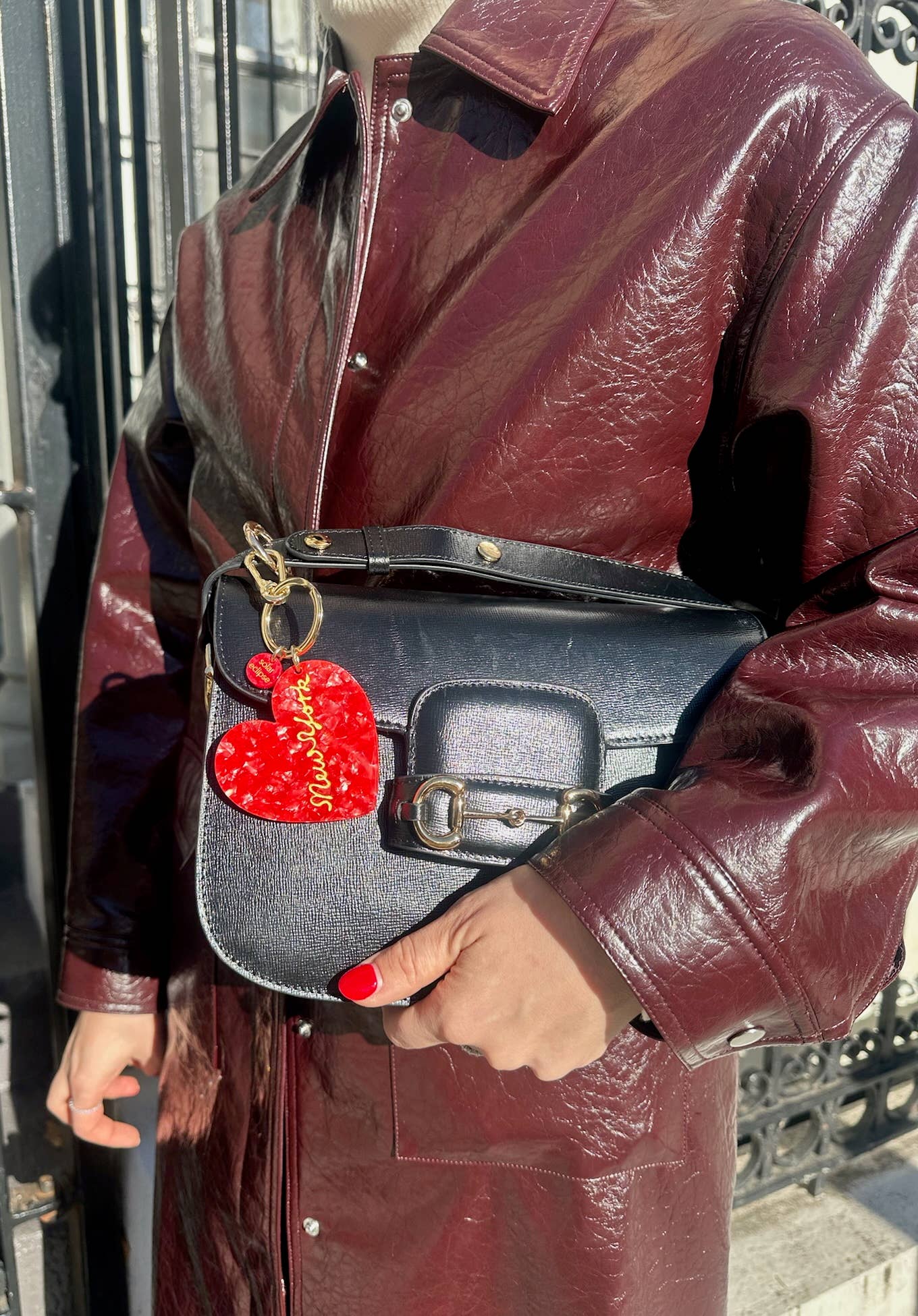 New York Heart Bag Charm + Keychain