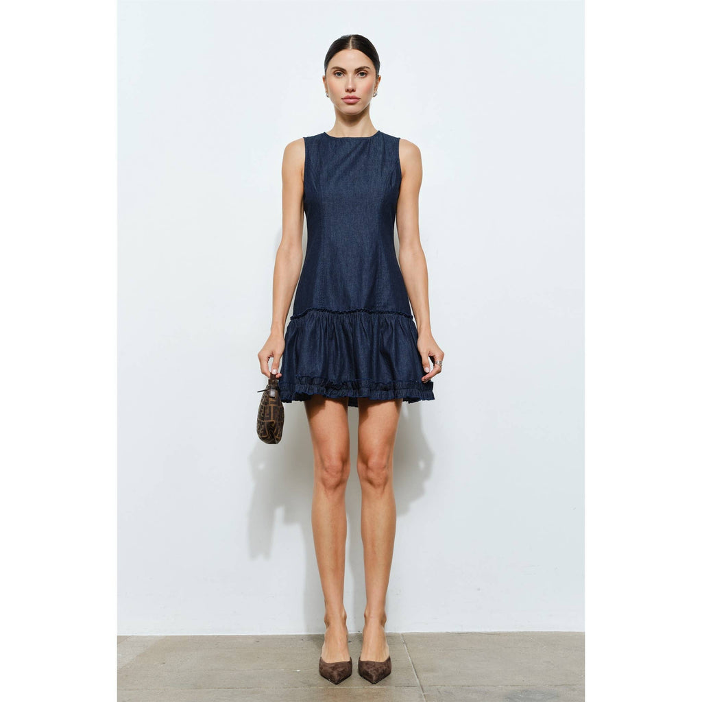 Wren Sleeveless Denim Mini