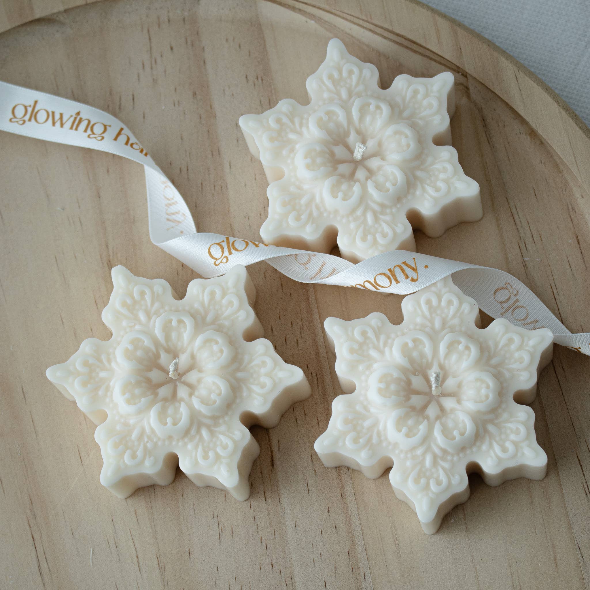 Snowflake Candle | Christmas candle gift box