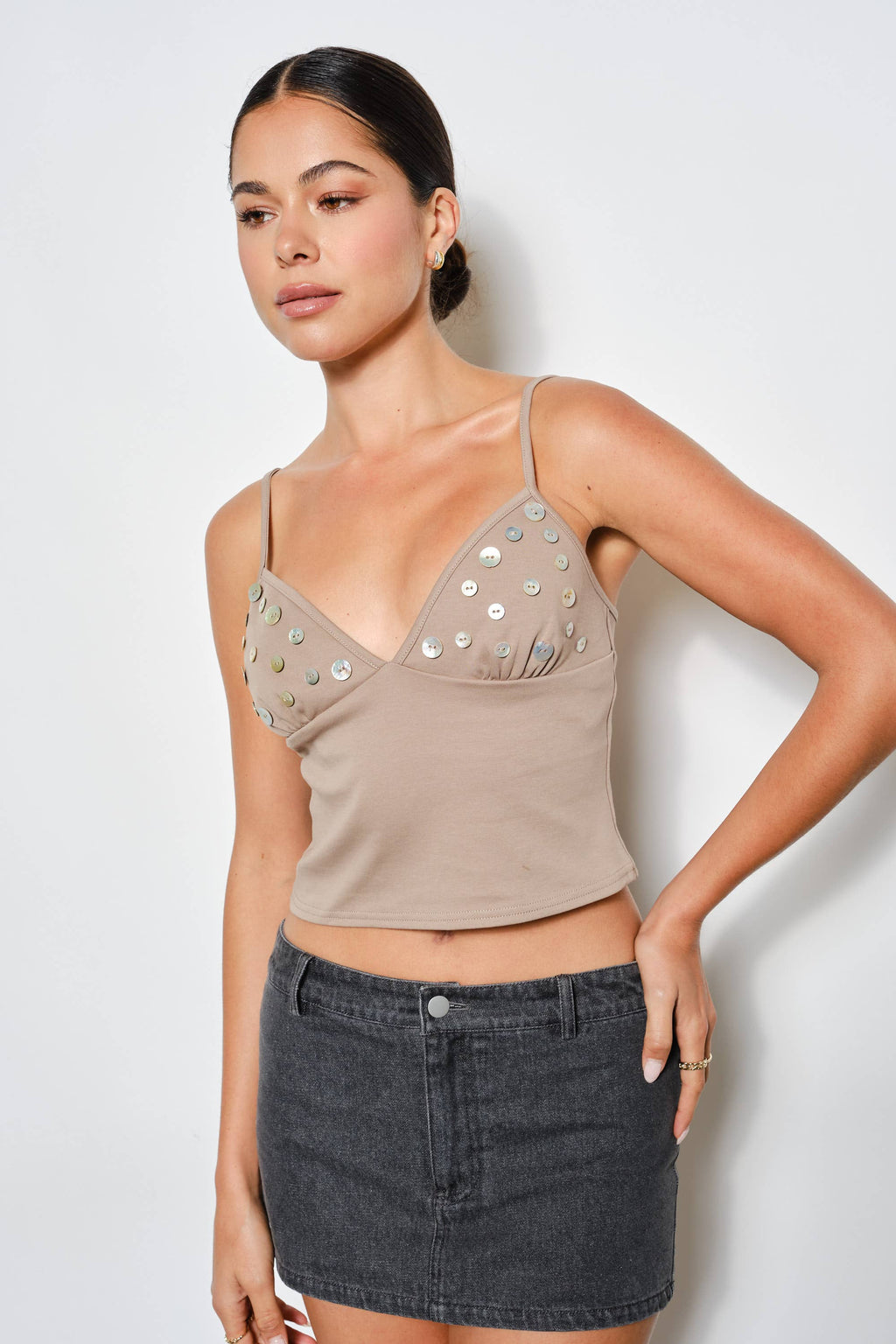 IDALIA BUTTON TOP