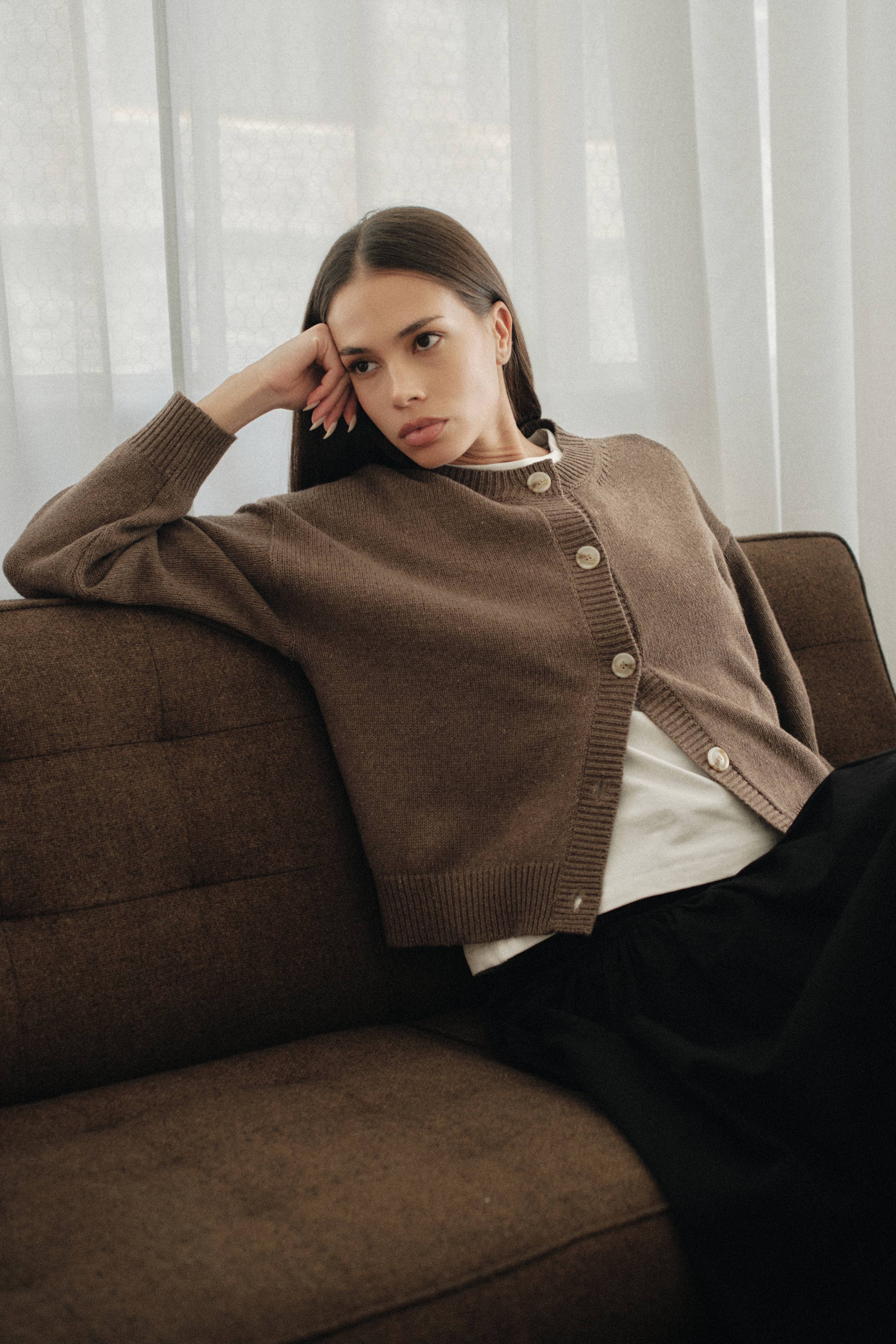 The Lucy Cardigan | Boxy Fit Button-Down Cardigan