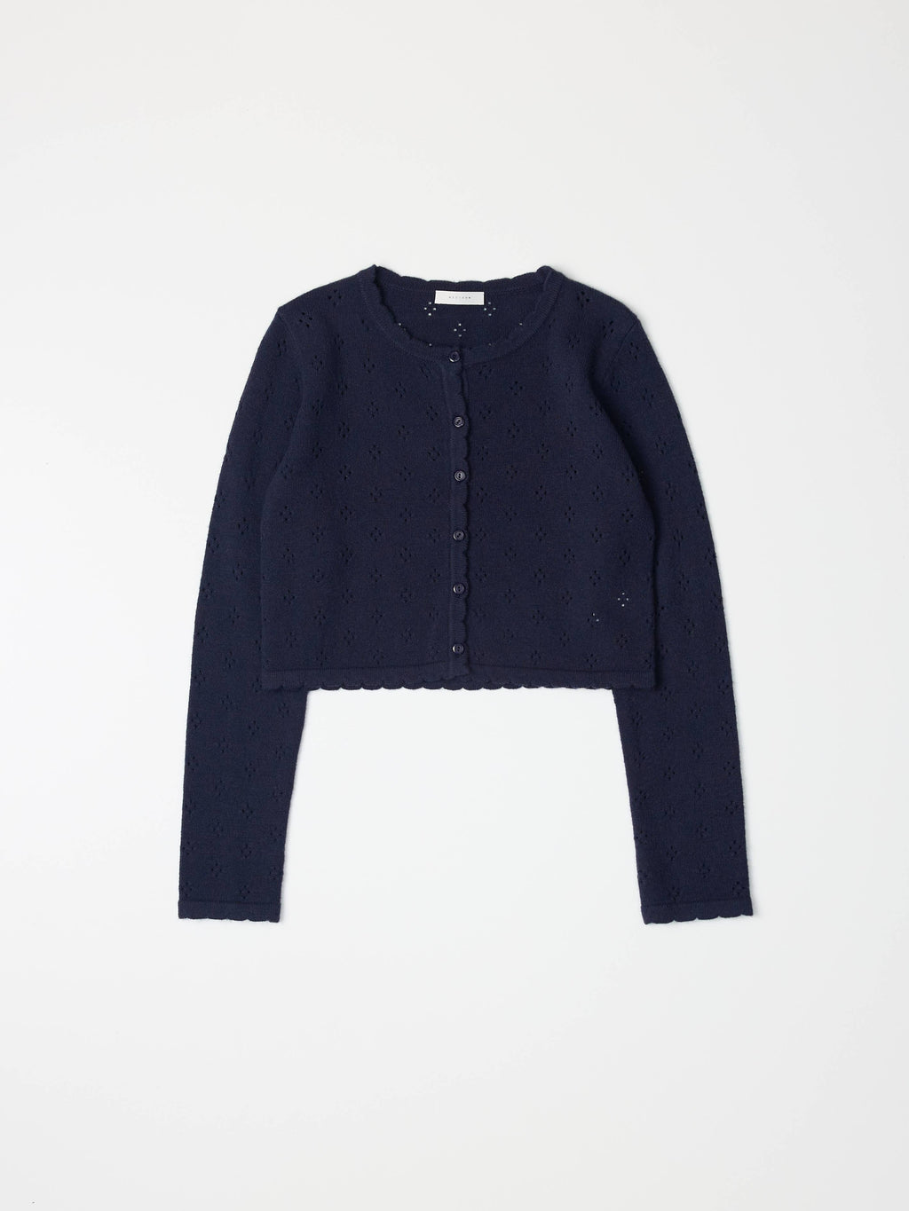 The Carmela Cardigan | Scalloped Pointelle Cardigan