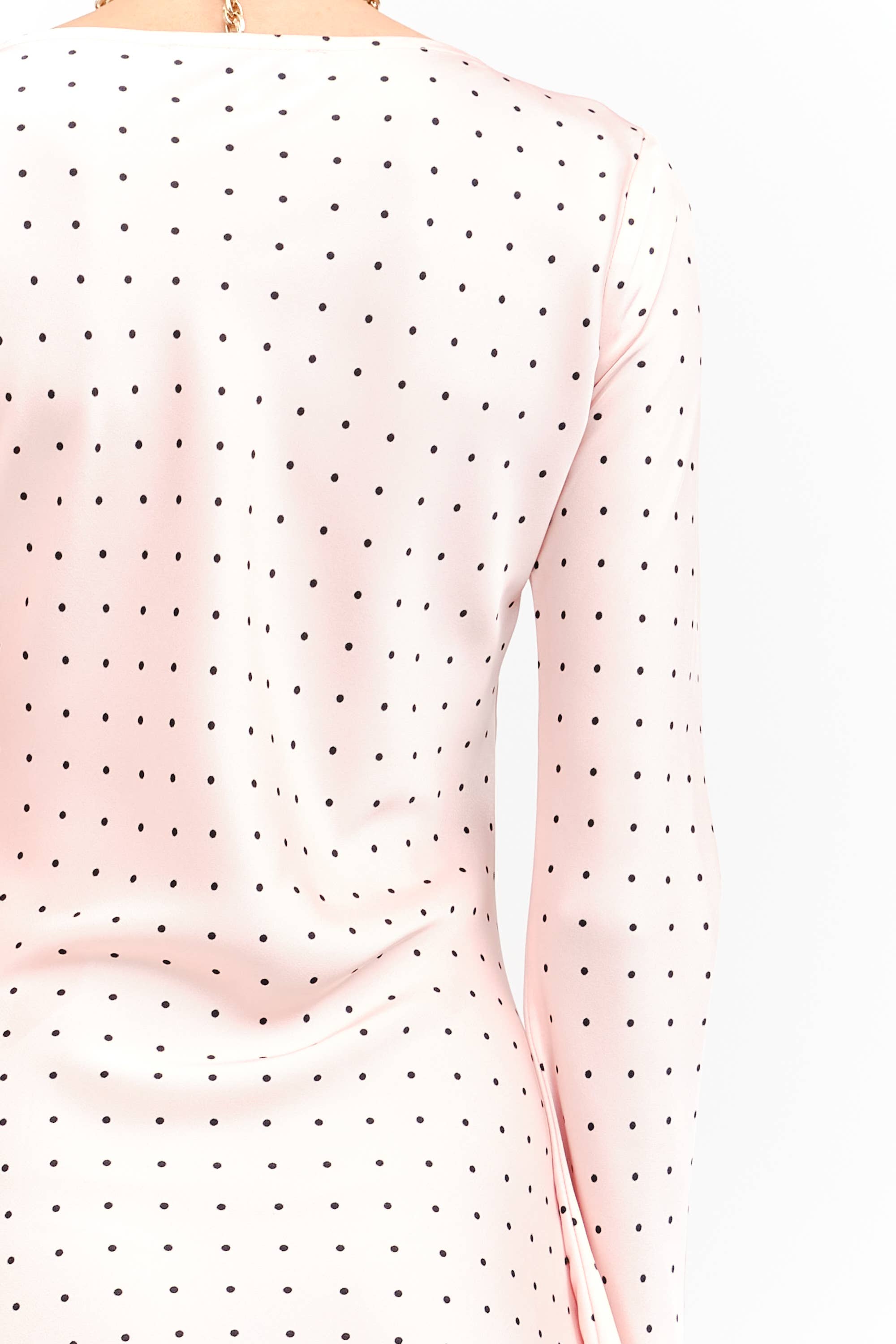 Georgie Pink Dot Dress