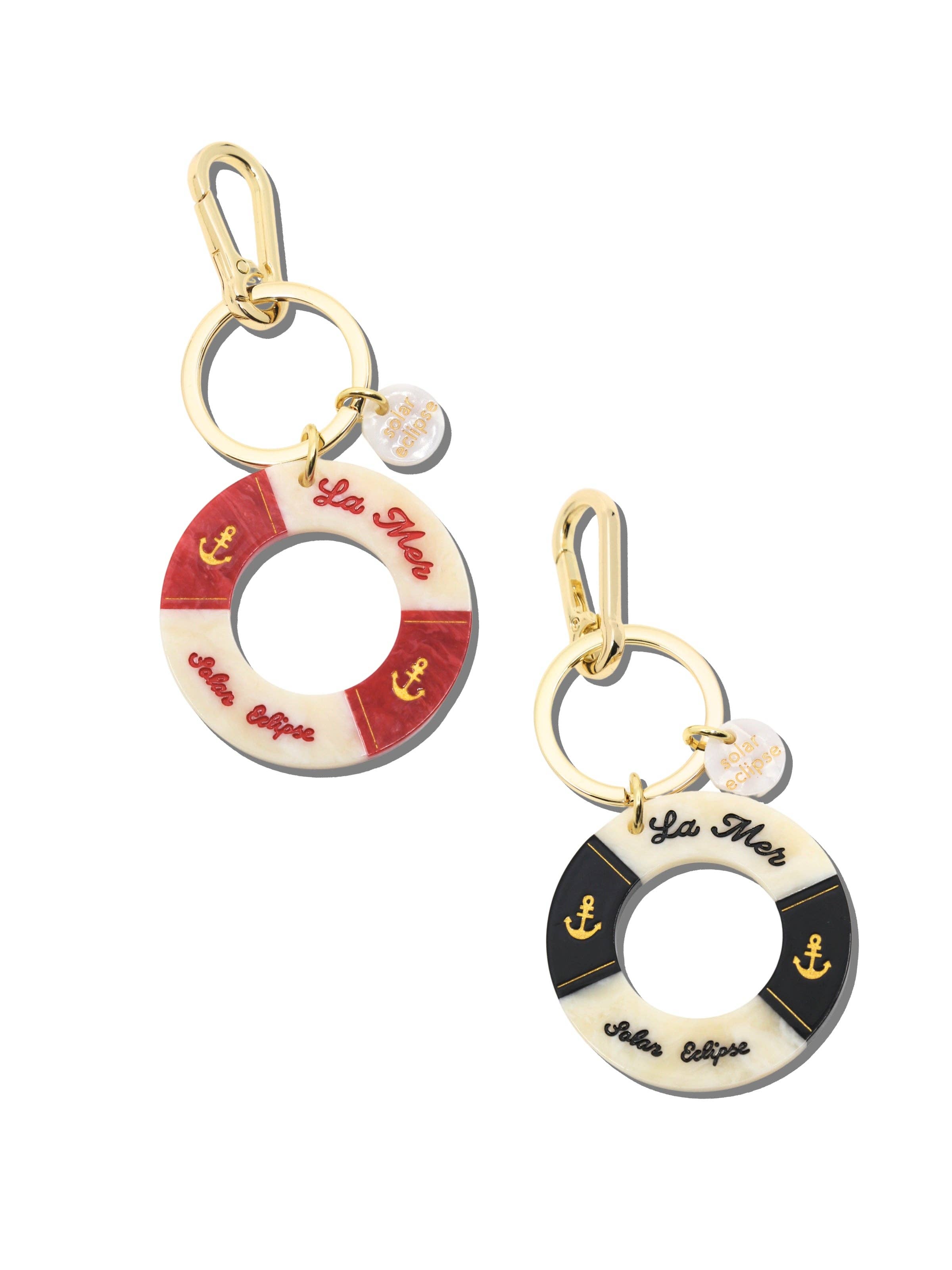Hand-painted Lifesaver Bag Charm + Keychain