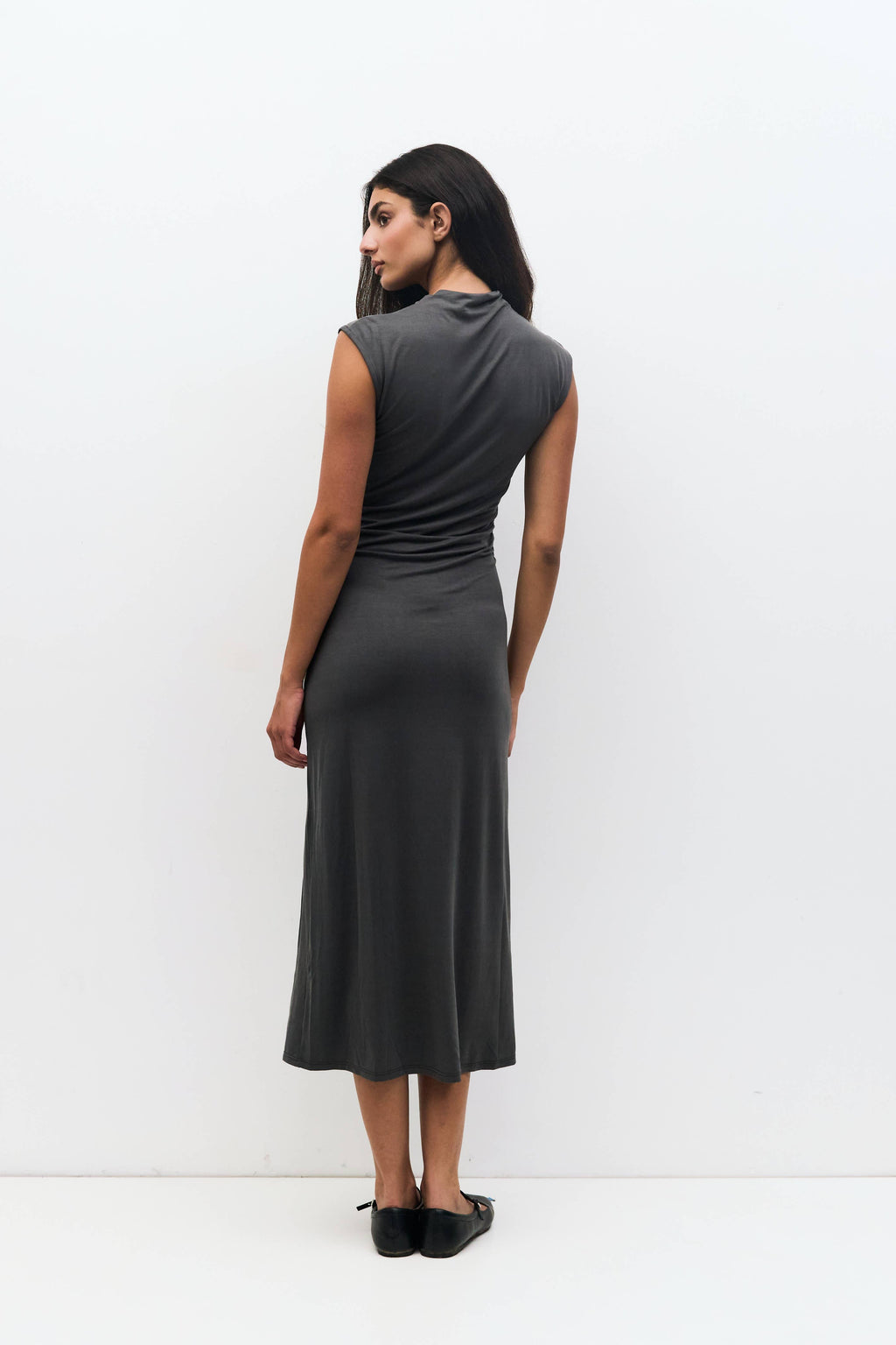 The Felicia Dress | Cowl Mock Neck Bodycon Dress