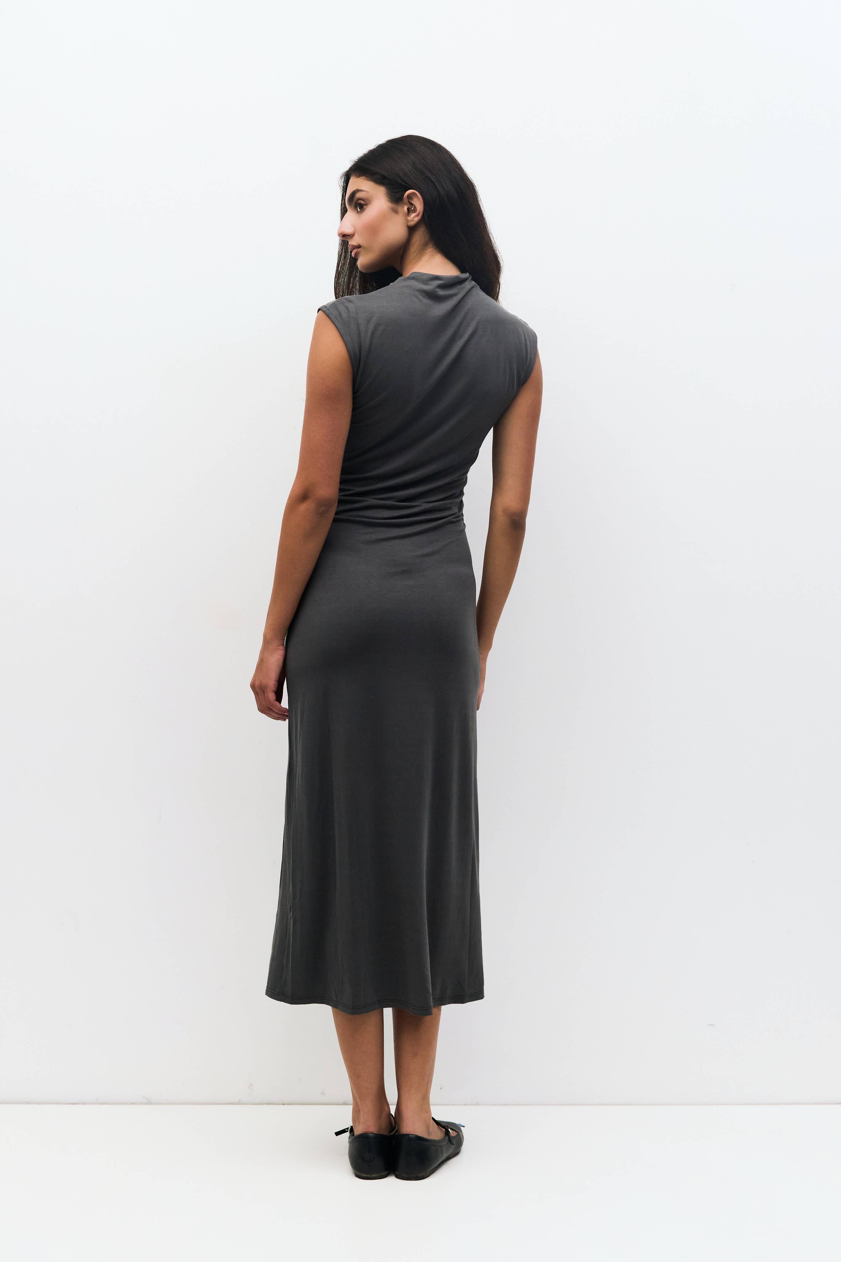 The Felicia Dress | Cowl Mock Neck Bodycon Dress