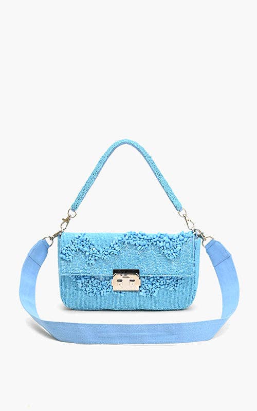 Azure Blue Skyline Shoulder Bag