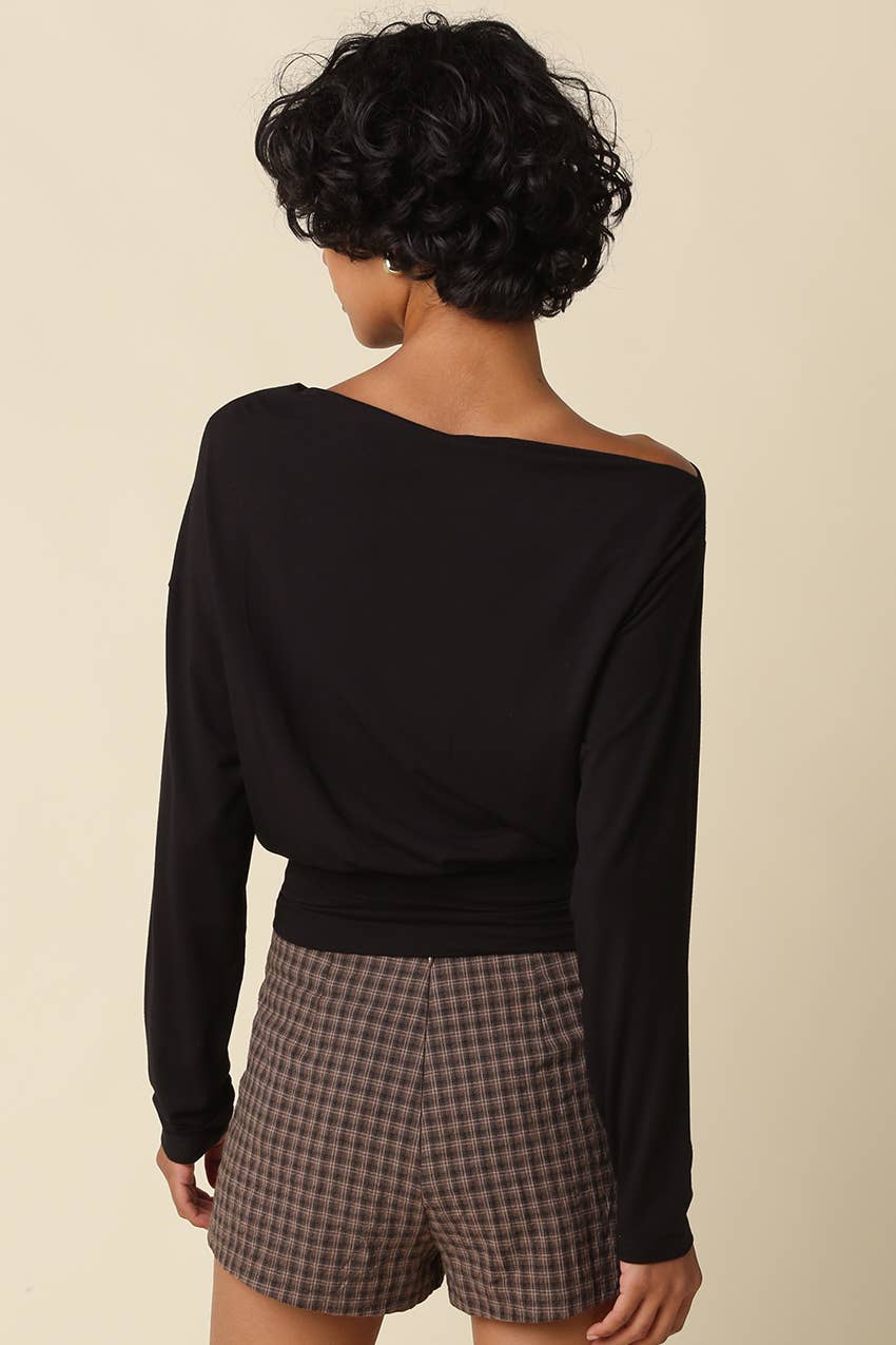 HELEN DRAPED WAIST TOP