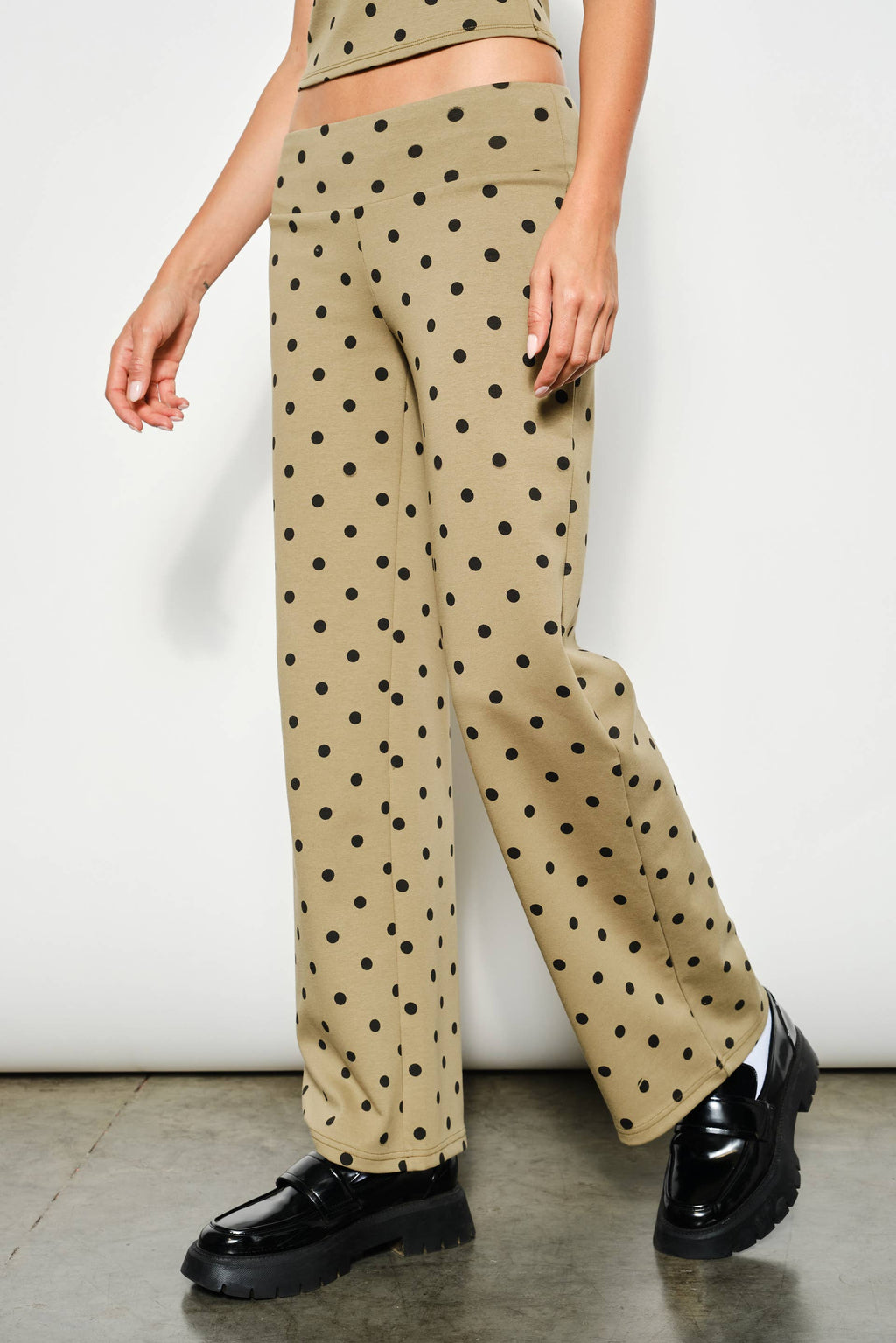 DUKE POLKA DOT FOLDOVER PANTS