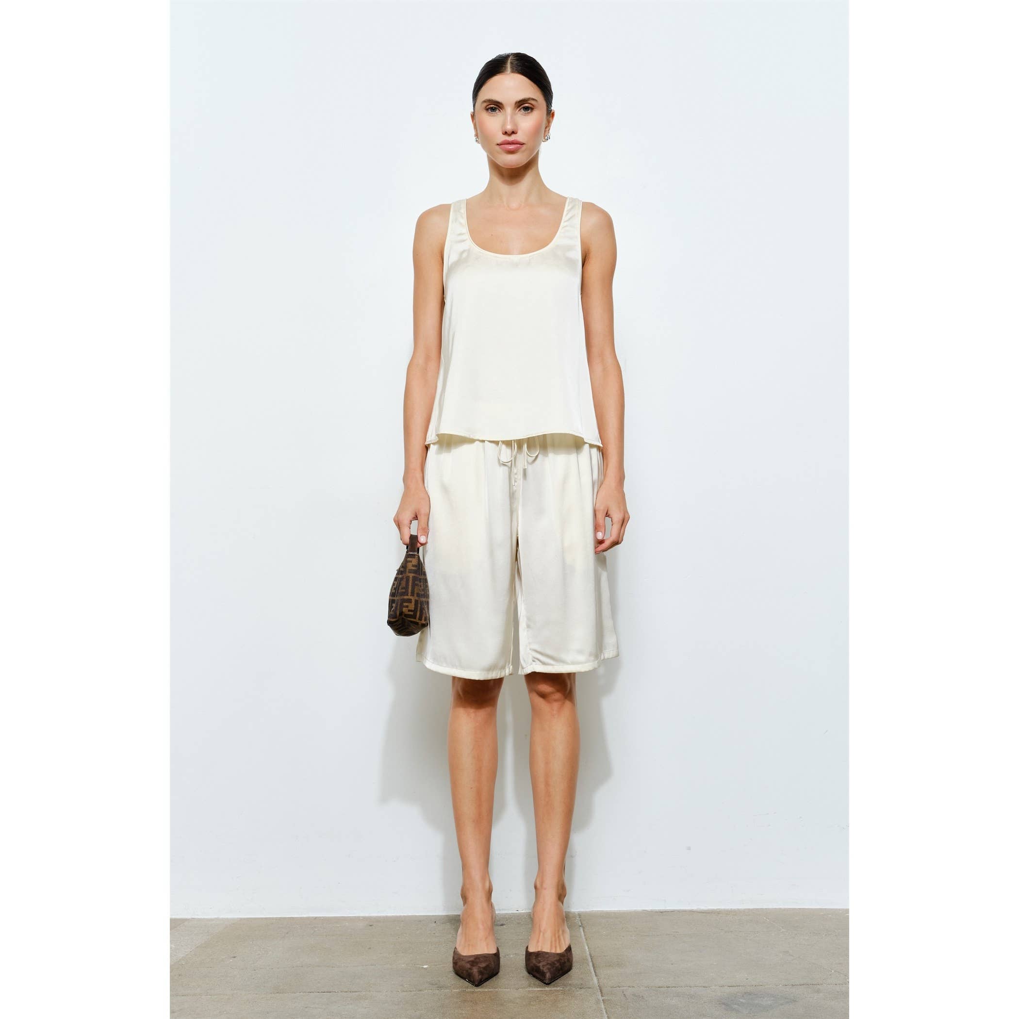 Cordova Satin Scoop Neck Tank
