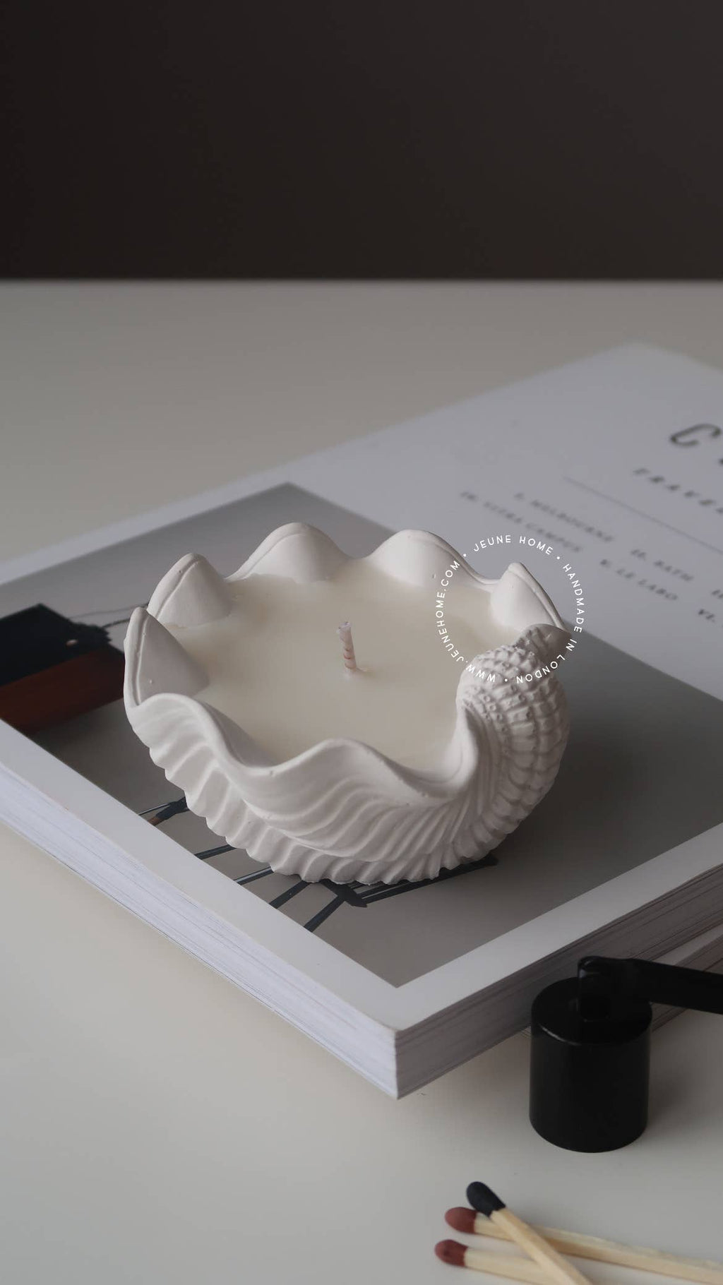 Mini clam shell - custom scented candle | Summer candle 