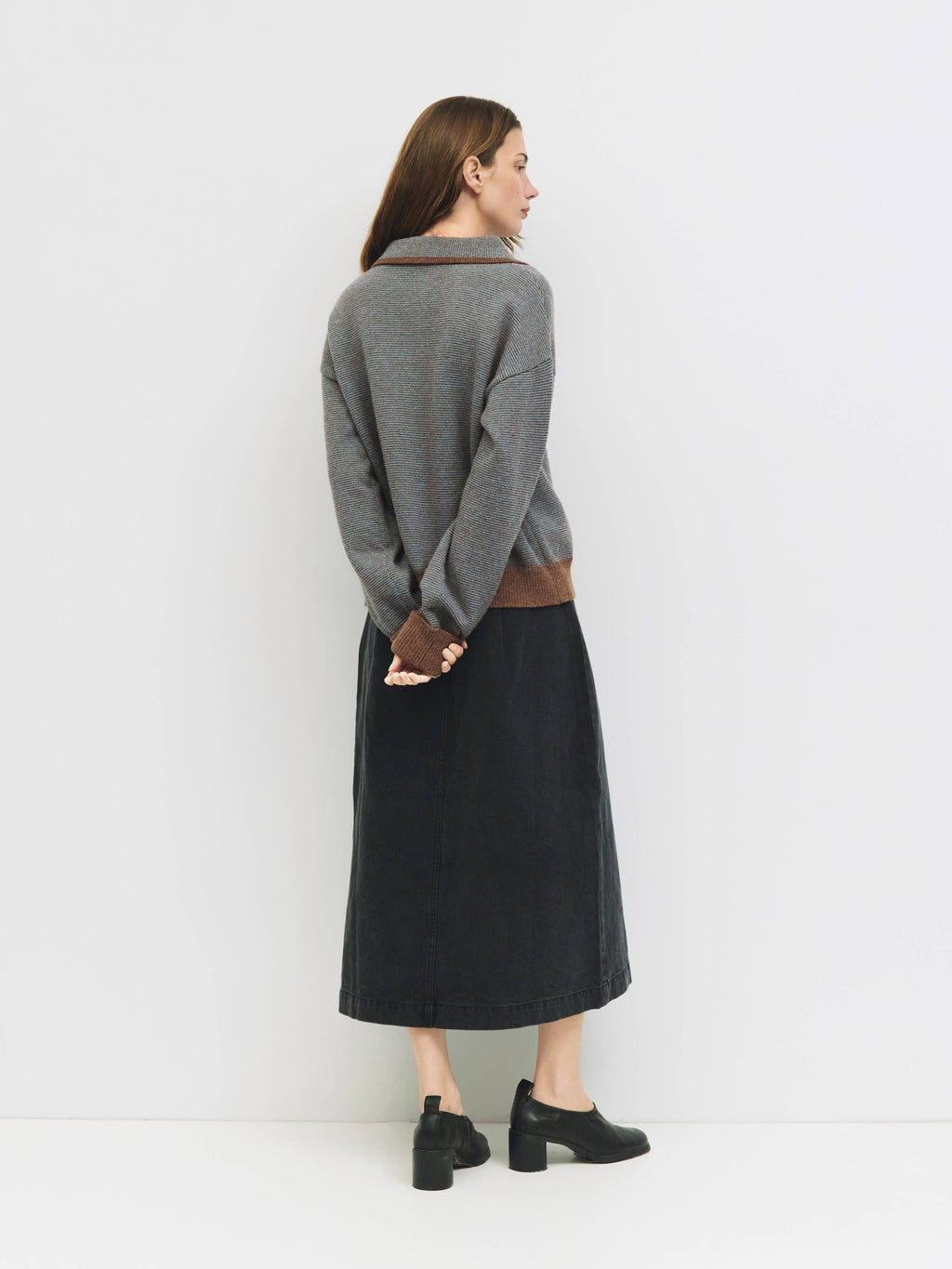 The Myers Sweater | Striped Collared Sweater