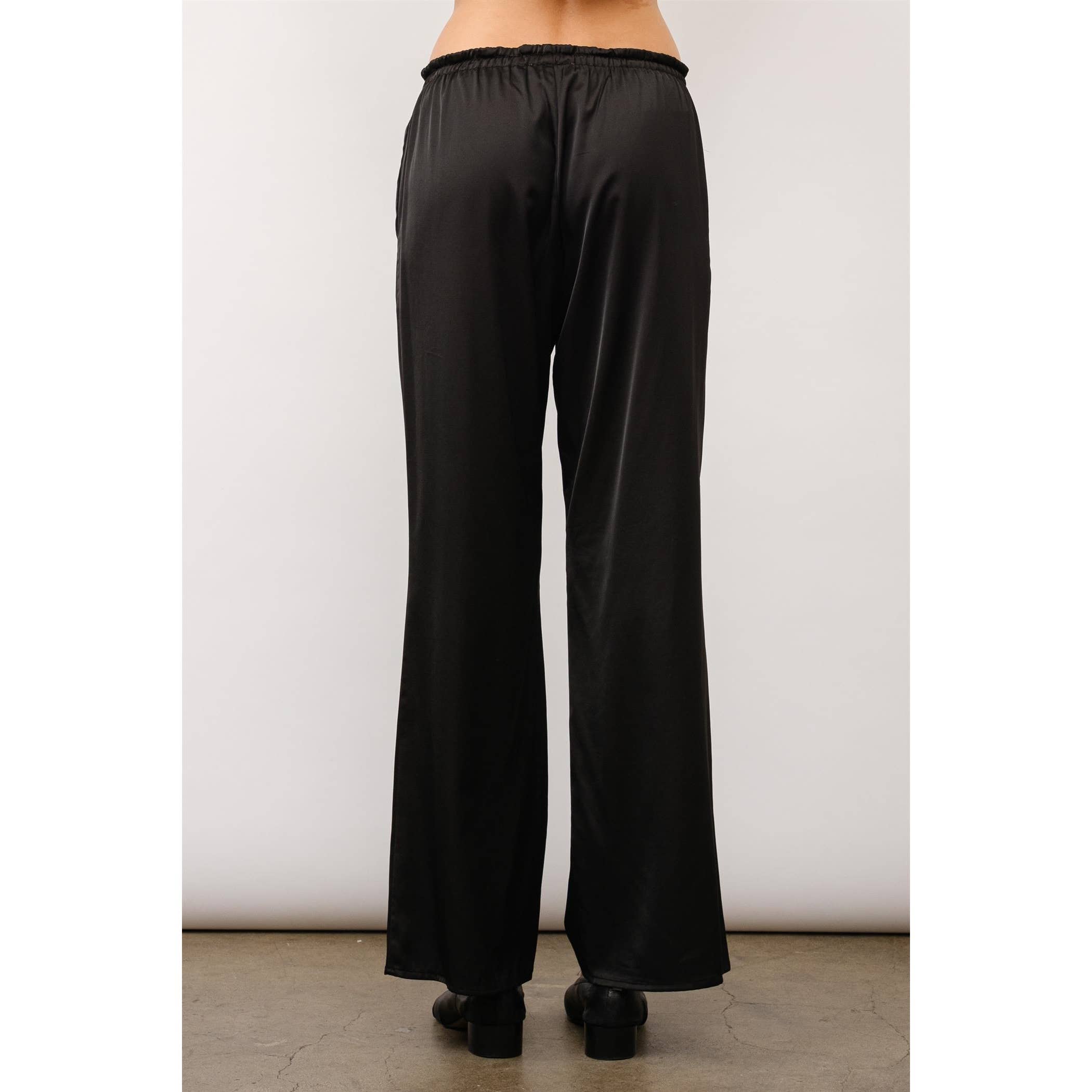 Cordelia Satin Drawstring Lounge Pants