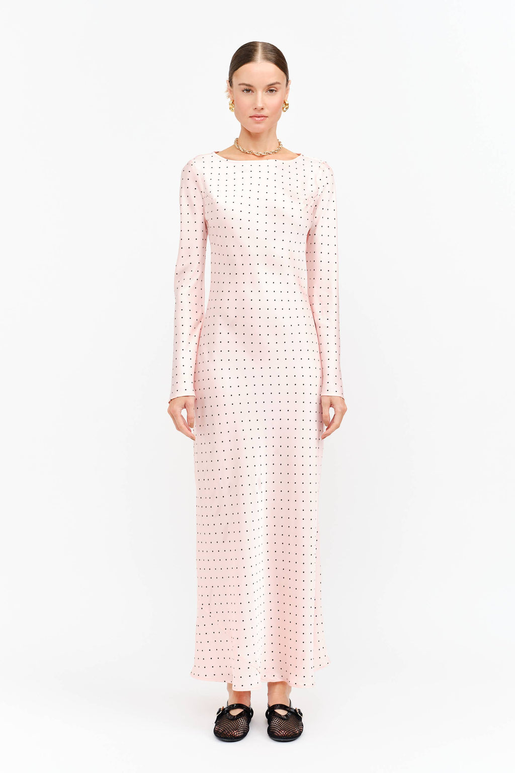 Georgie Pink Dot Dress