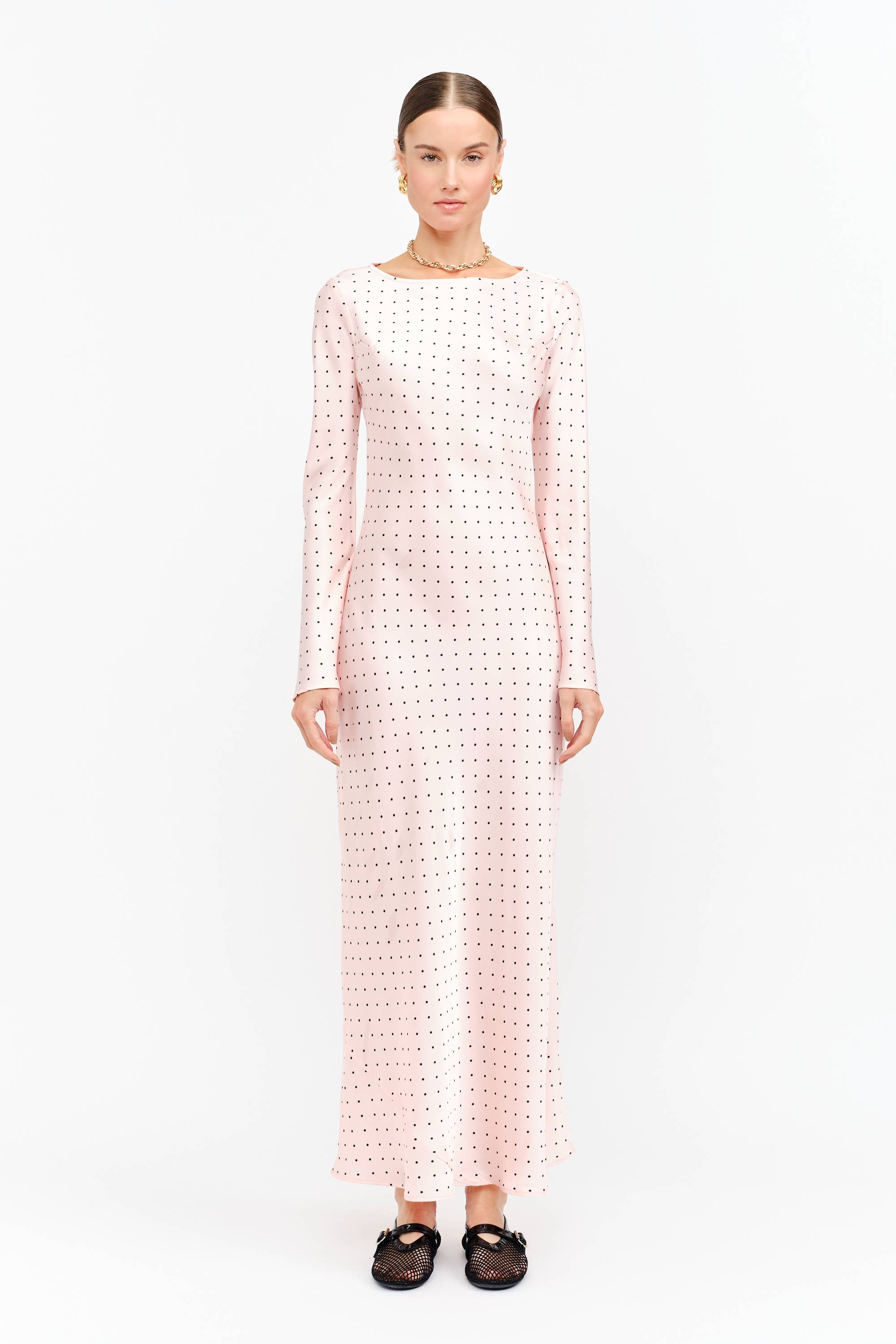Georgie Pink Dot Dress