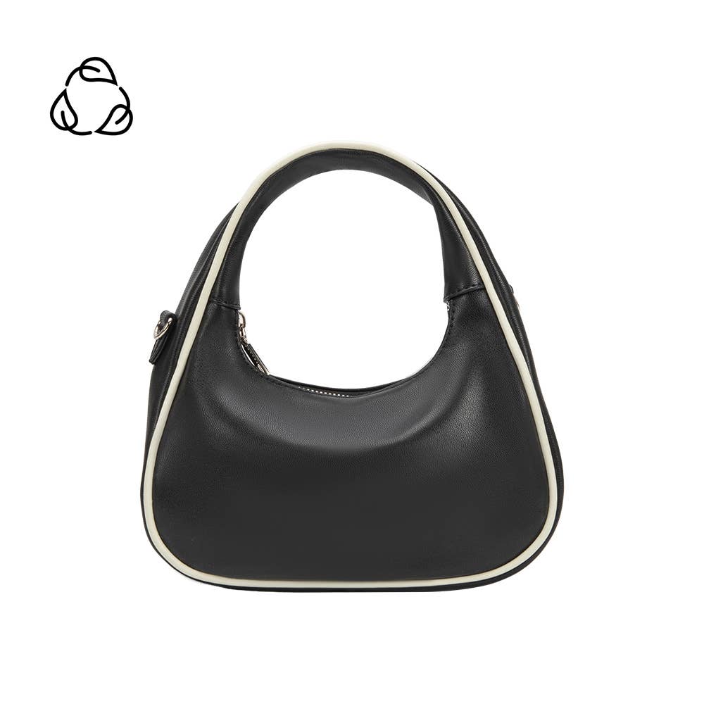 Sarita Black Recycled Vegan Top Handle Bag