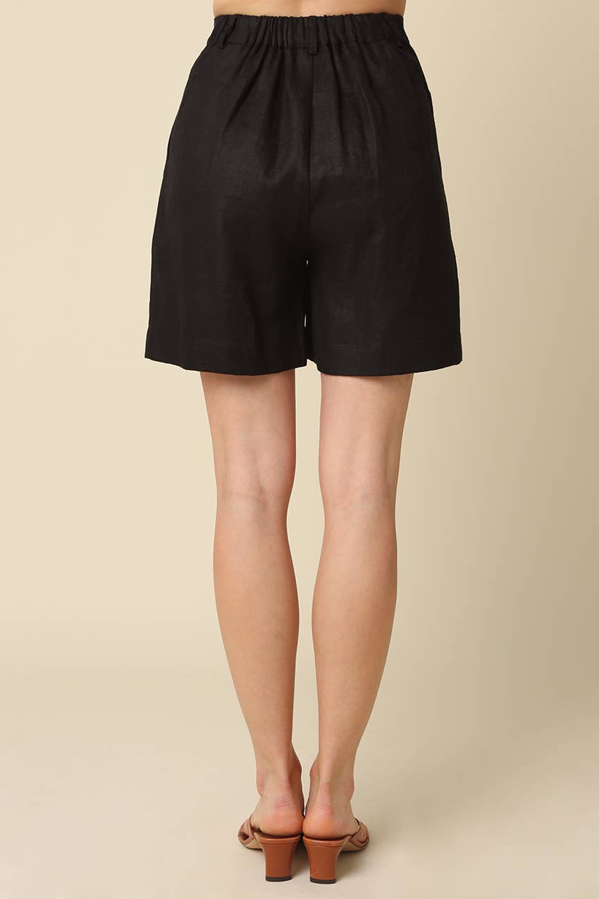 LAMI ESSENTIAL FLOW LINEN SHORTS