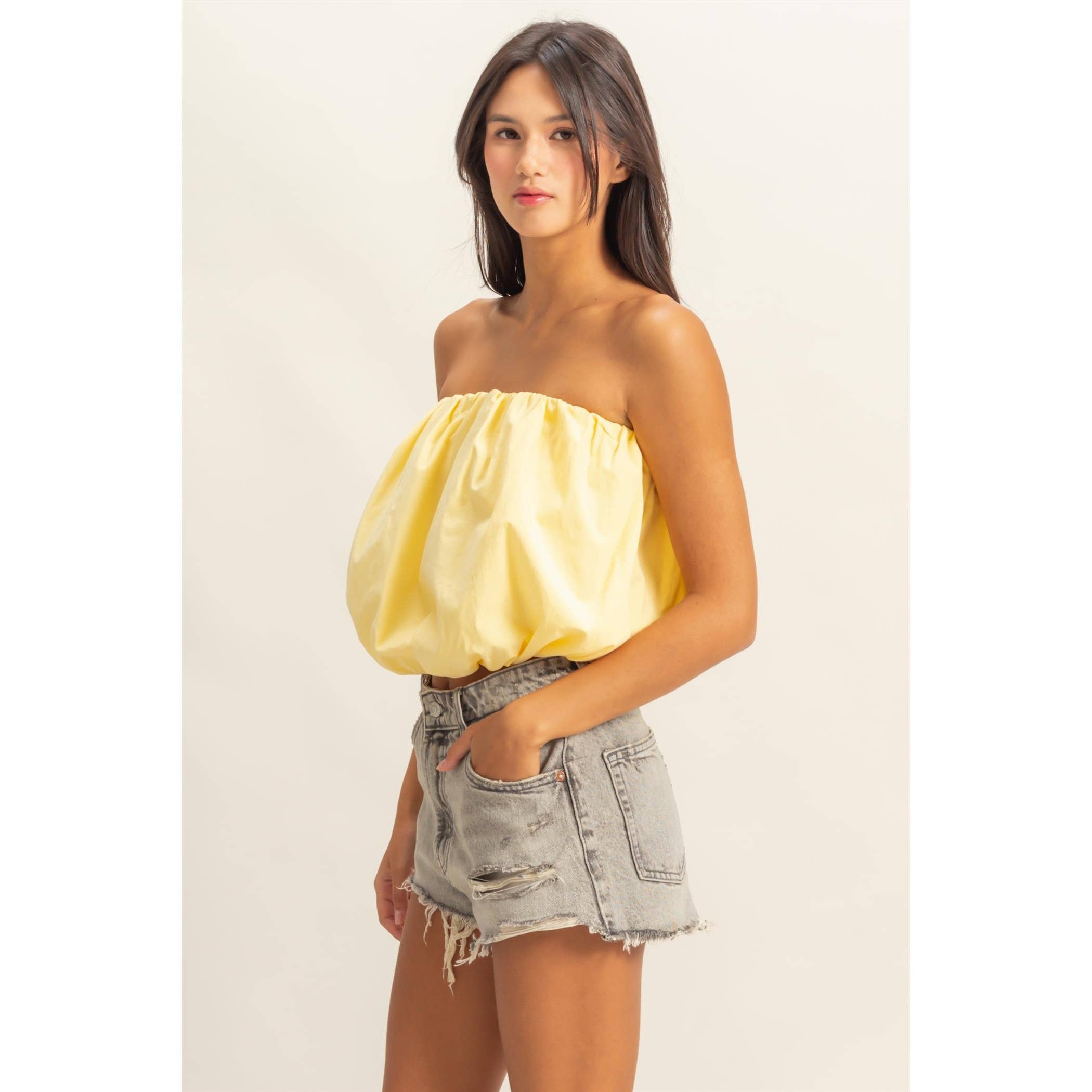 Strapless Bubble Top