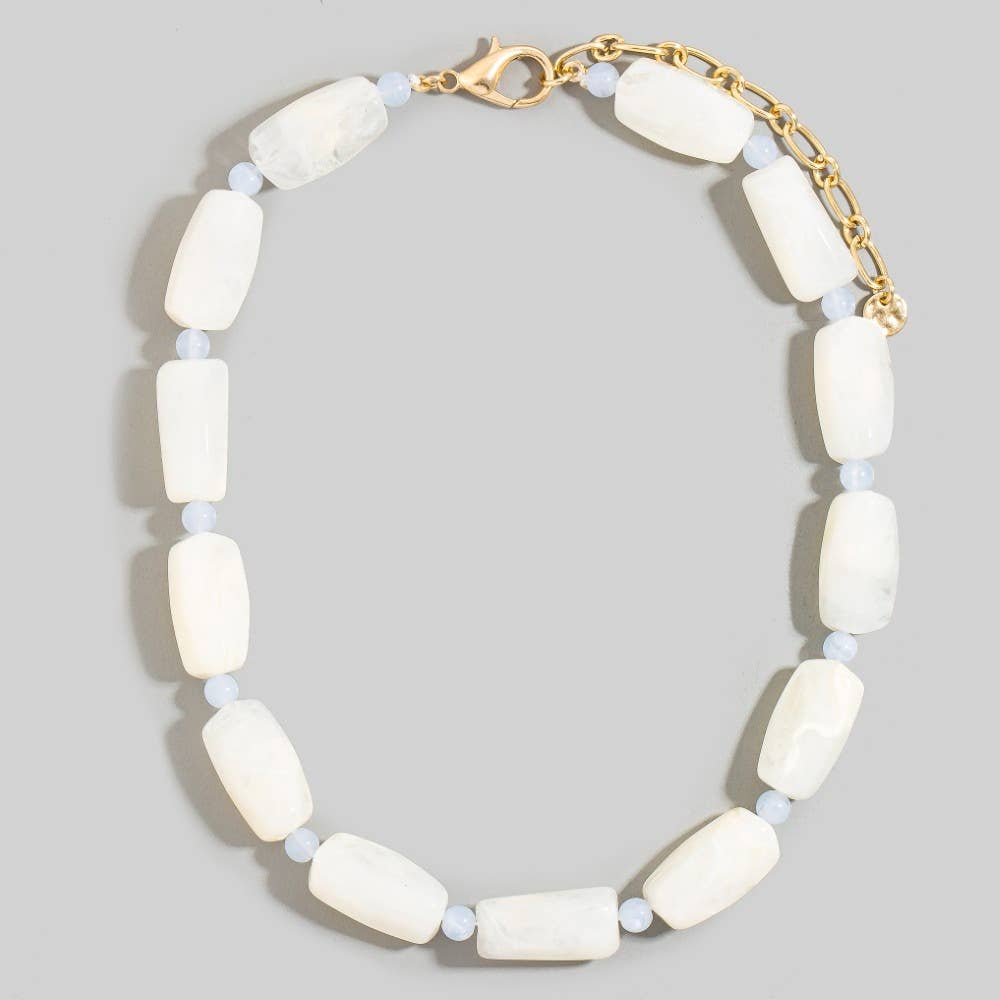 MARBLE BEADED NECKLACE