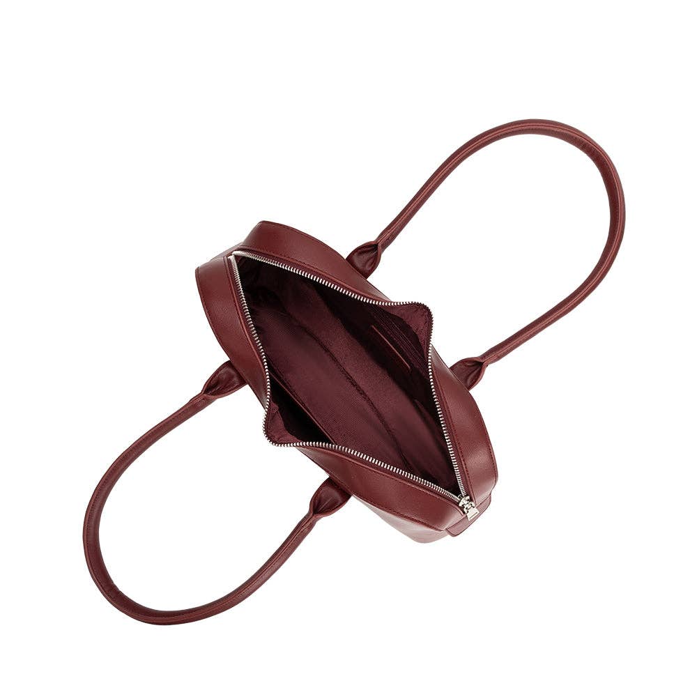 Tilda Burgundy Recycled Vegan Shoulder Bag