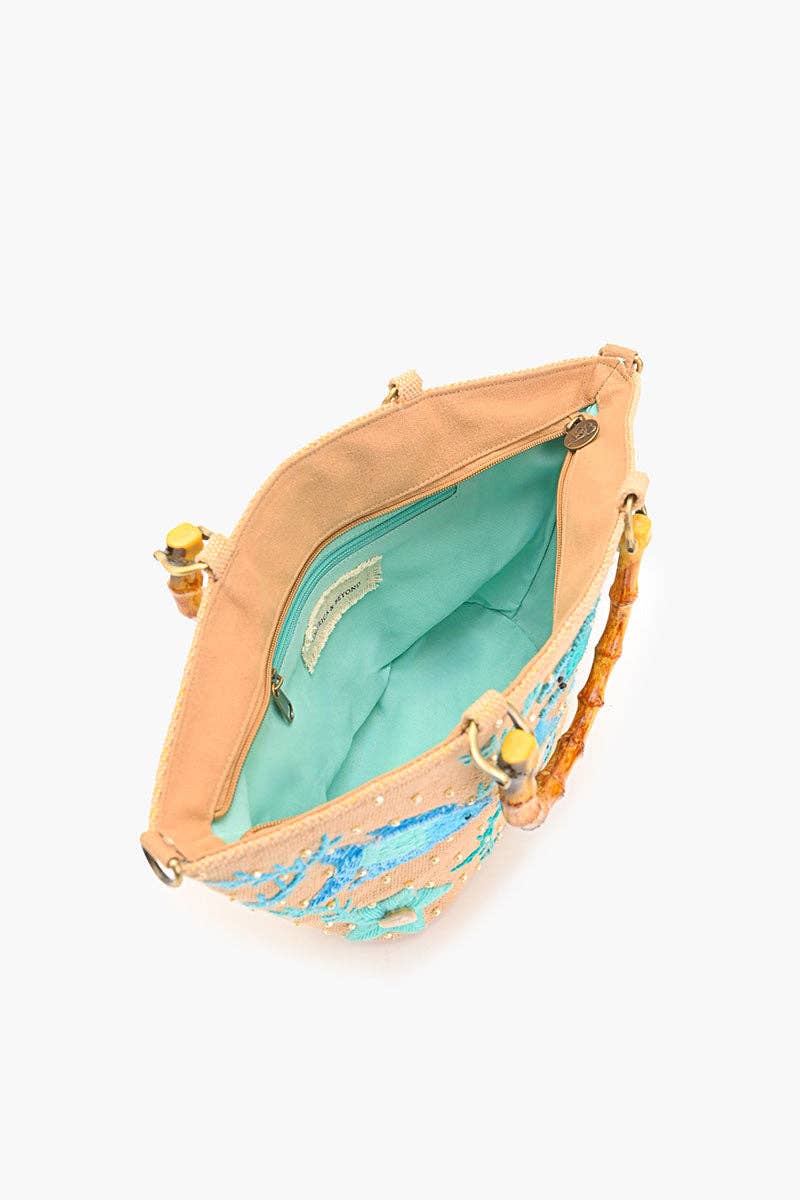America & Beyond Marine Life Embellished Tote - Thumbnail 5