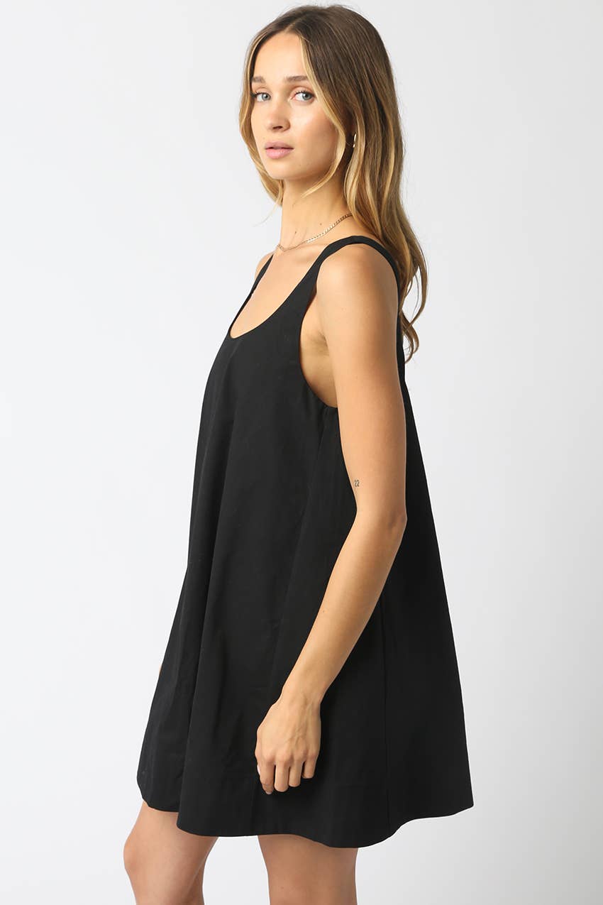 ARIEL SLEEVELESS SWING MINI DRESS
