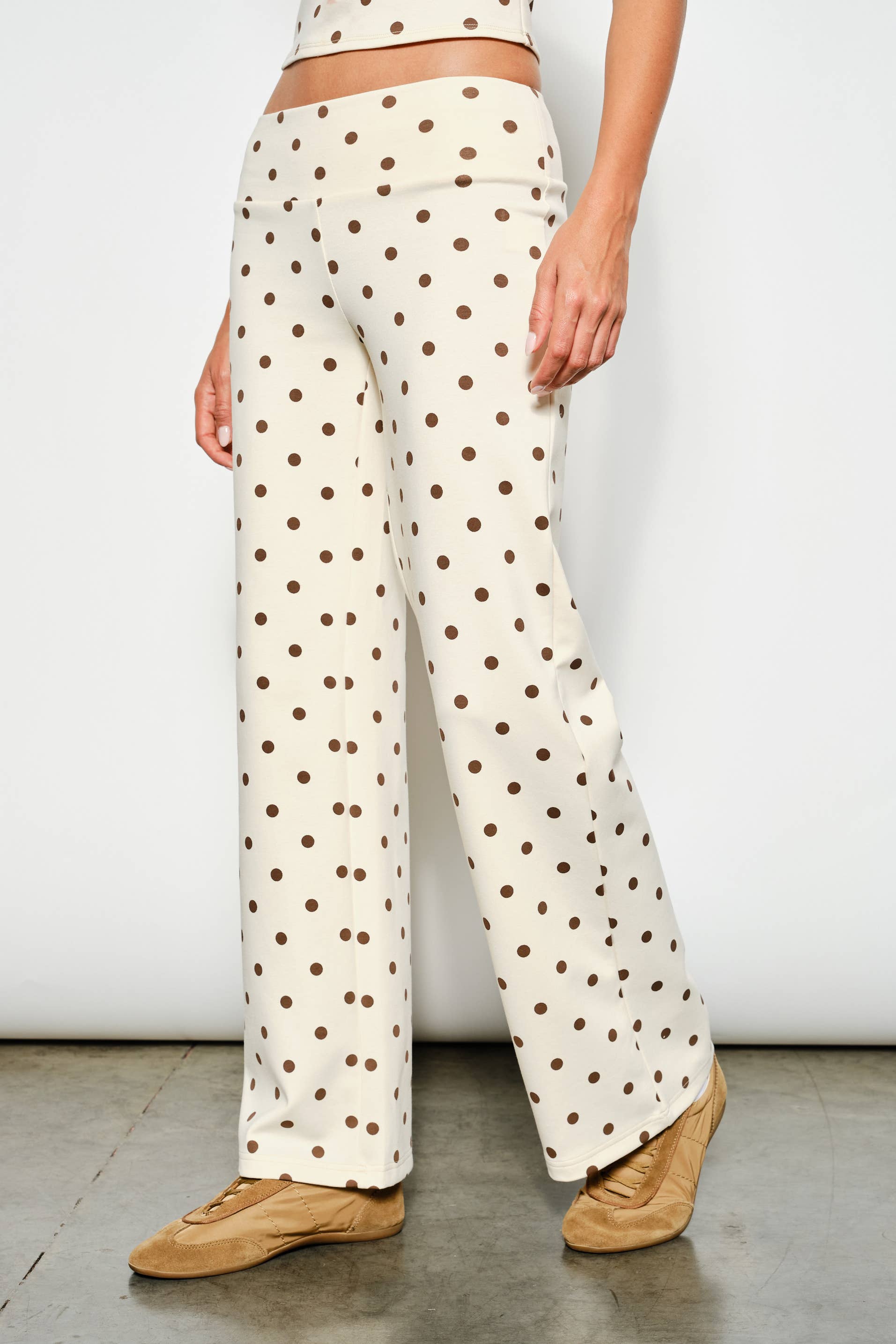 DUKE POLKA DOT FOLDOVER PANTS