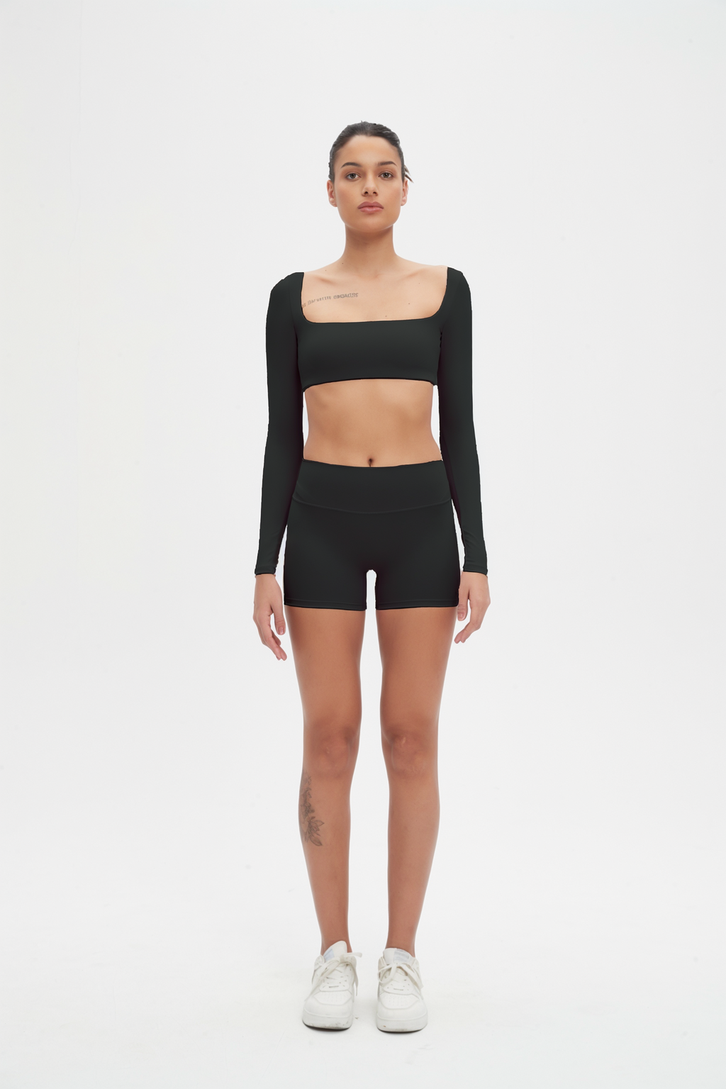Nikki Long Sleeve Super Crop Top