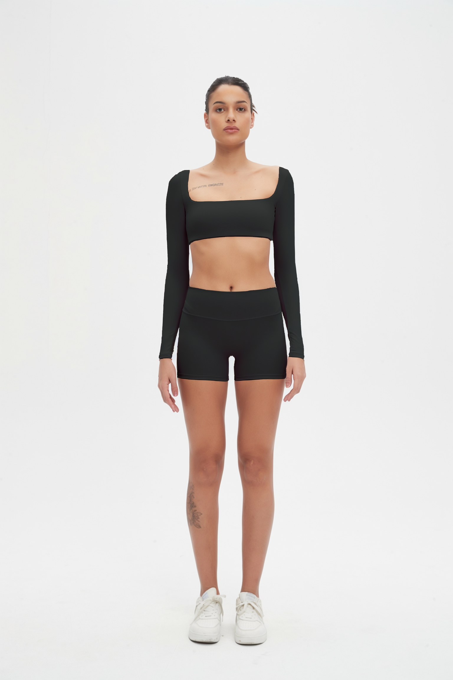 Nikki Long Sleeve Super Crop Top