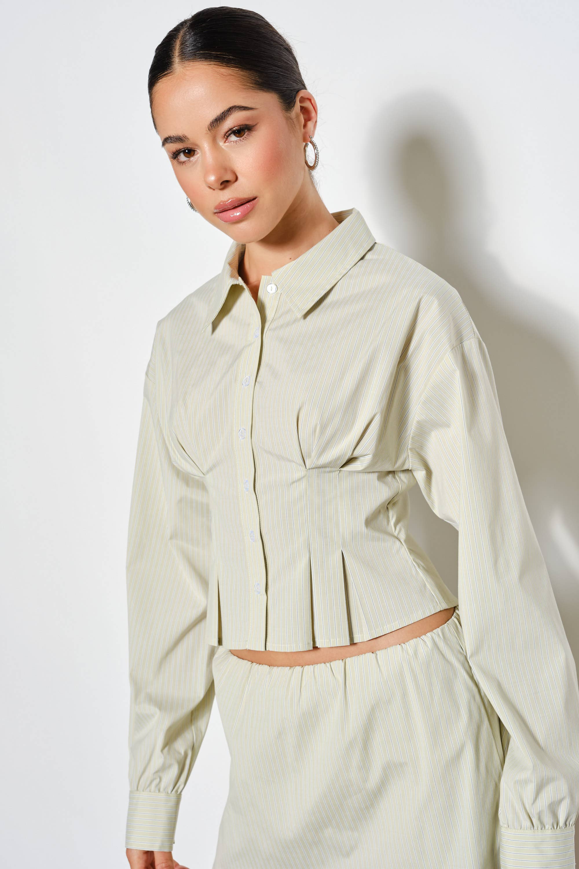 CHEYENNE PLEATED SHIRT