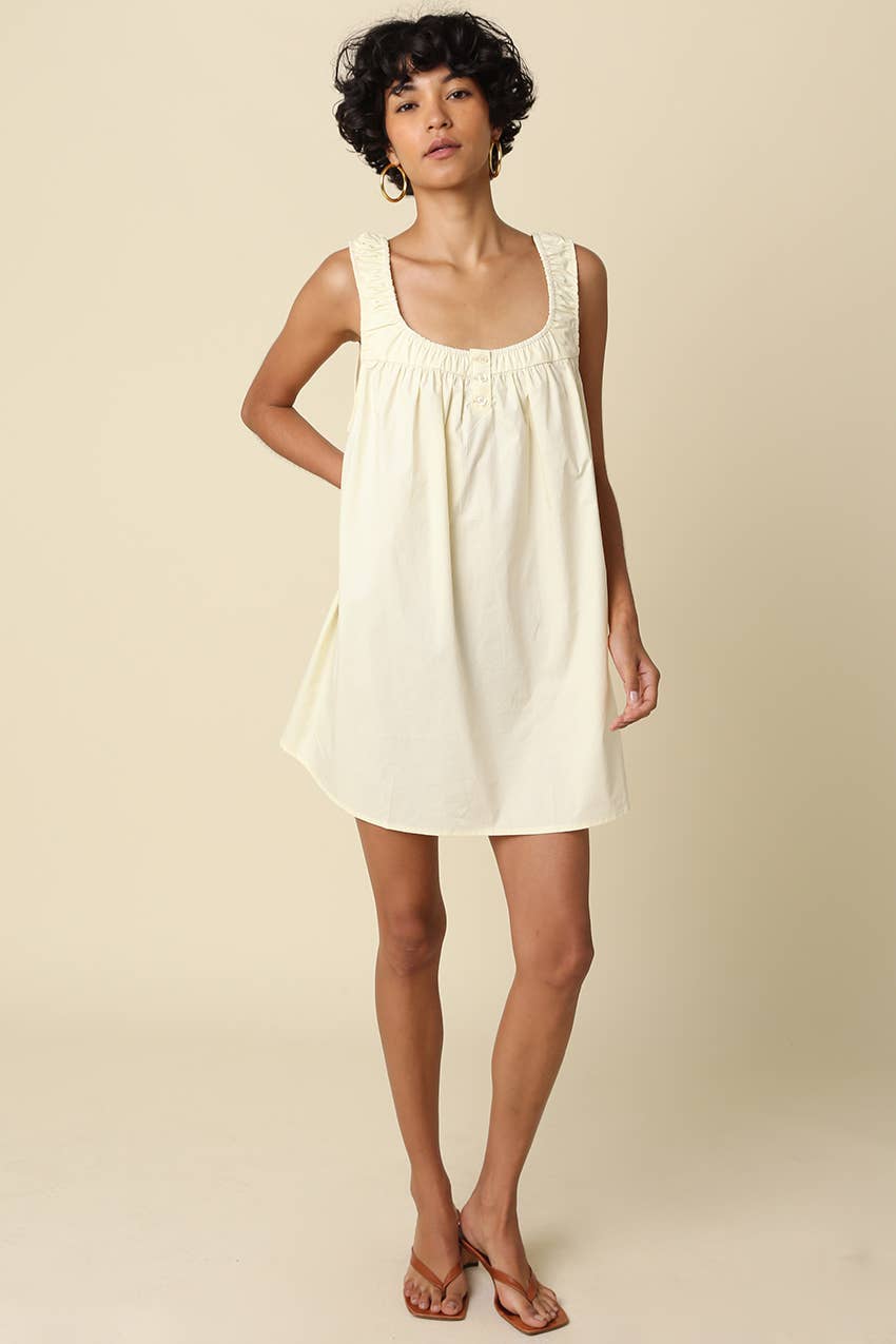 FFINN COTTON SWING MINI DRESS