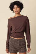 HELEN DRAPED WAIST TOP