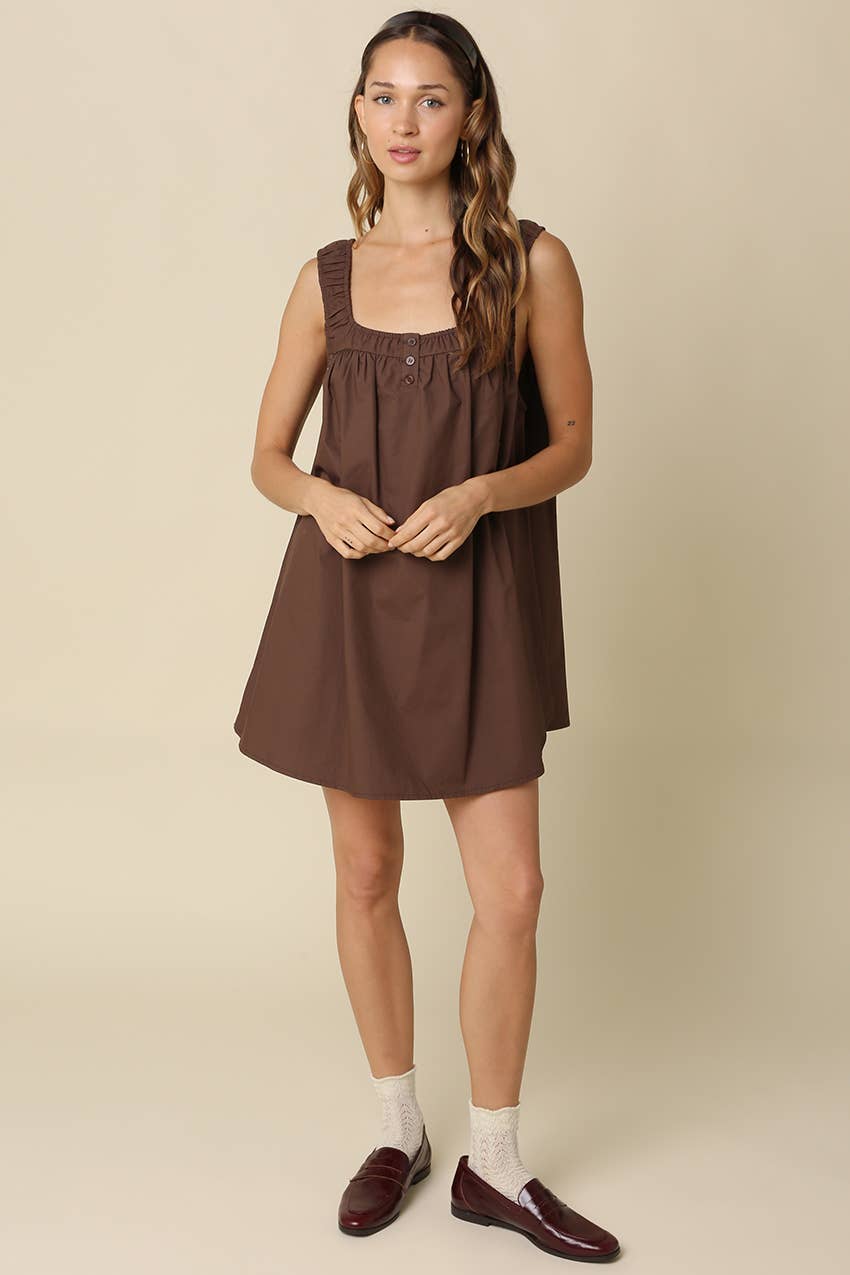 FFINN COTTON SWING MINI DRESS