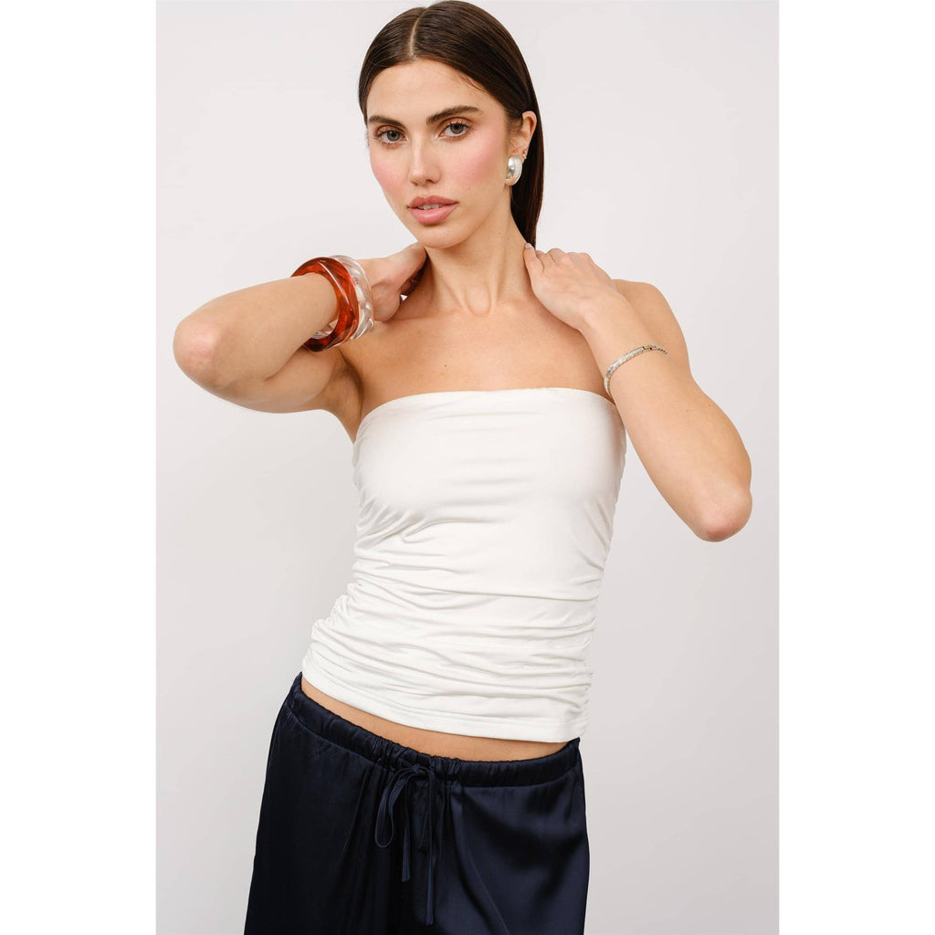 Juliet Ruched Tube Top