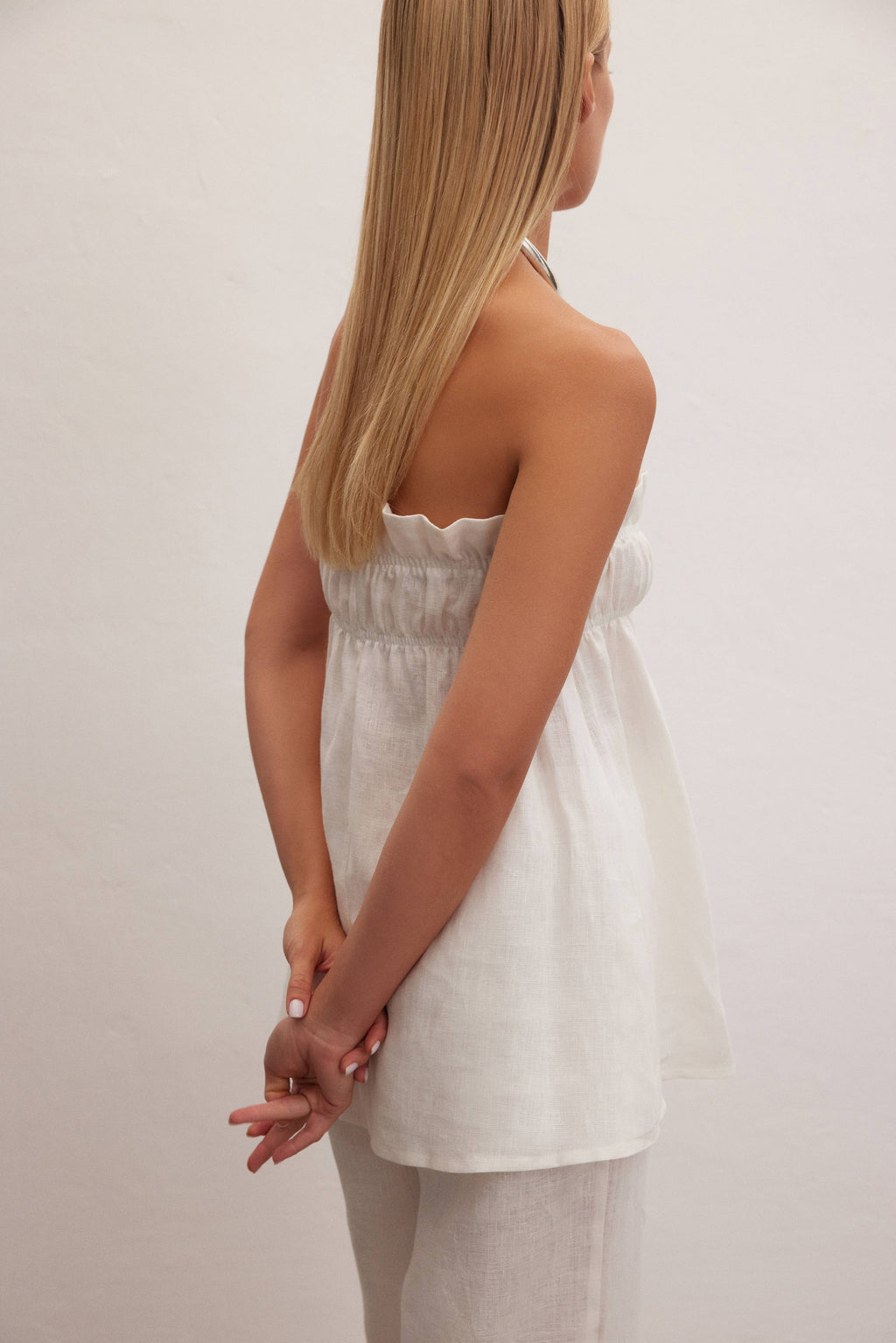 Breeze | Linen Babydoll Top