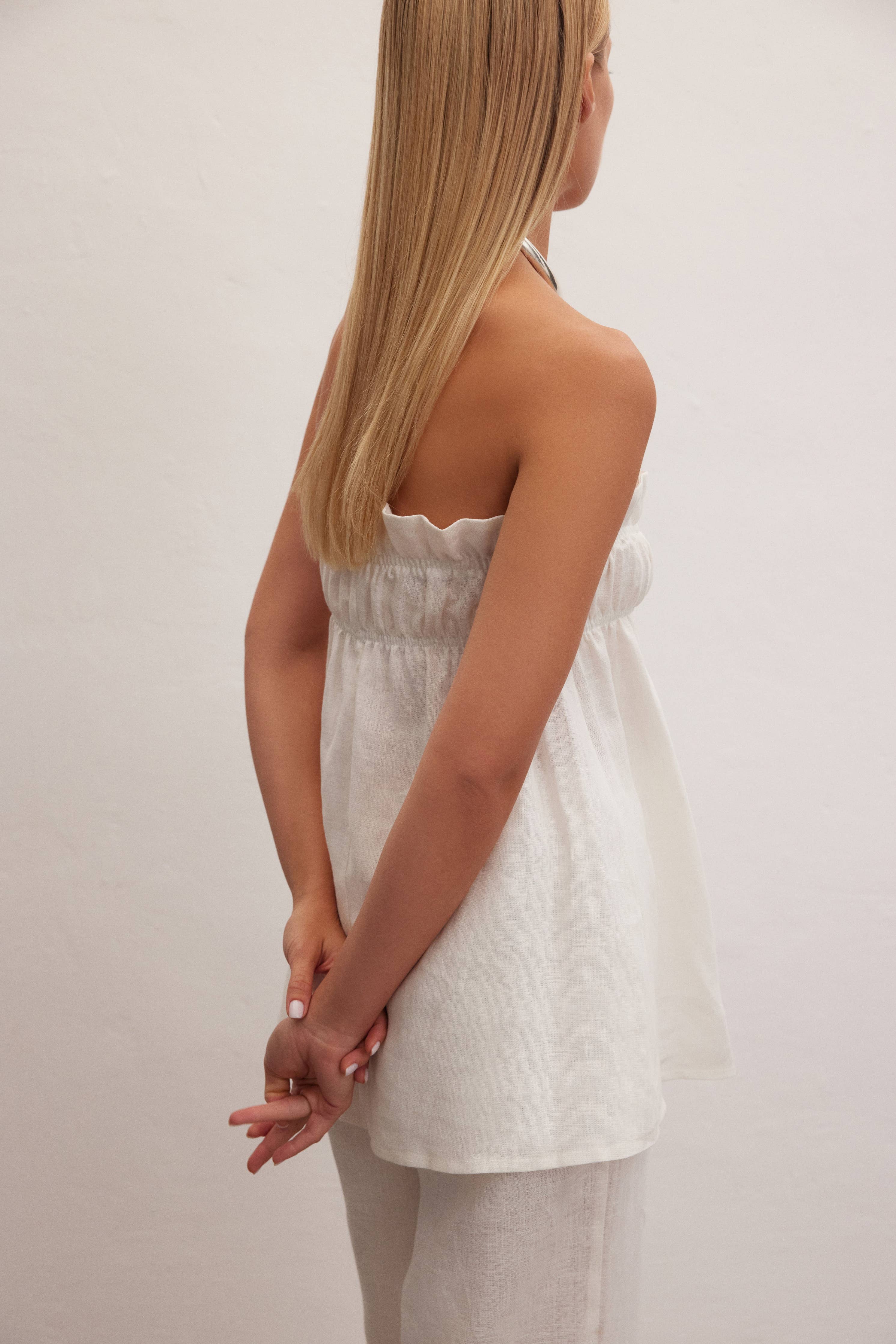 Breeze | Linen Babydoll Top
