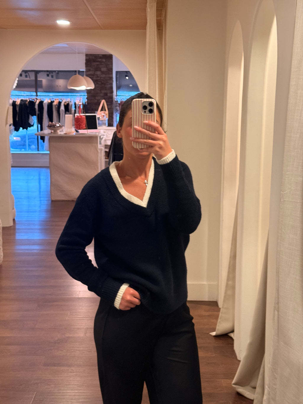 MIREILLE V-NECK SWEATER