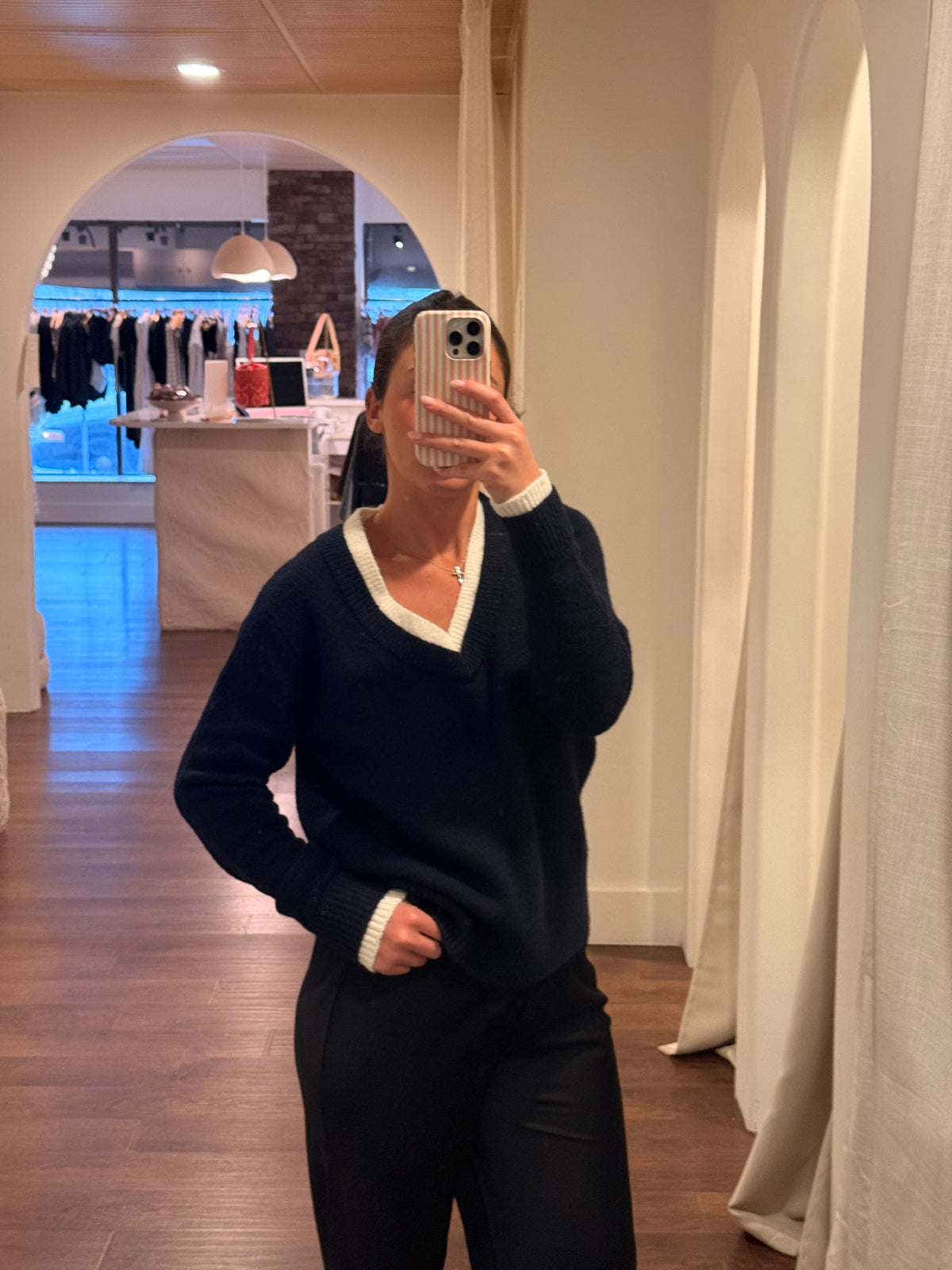 MIREILLE V-NECK SWEATER