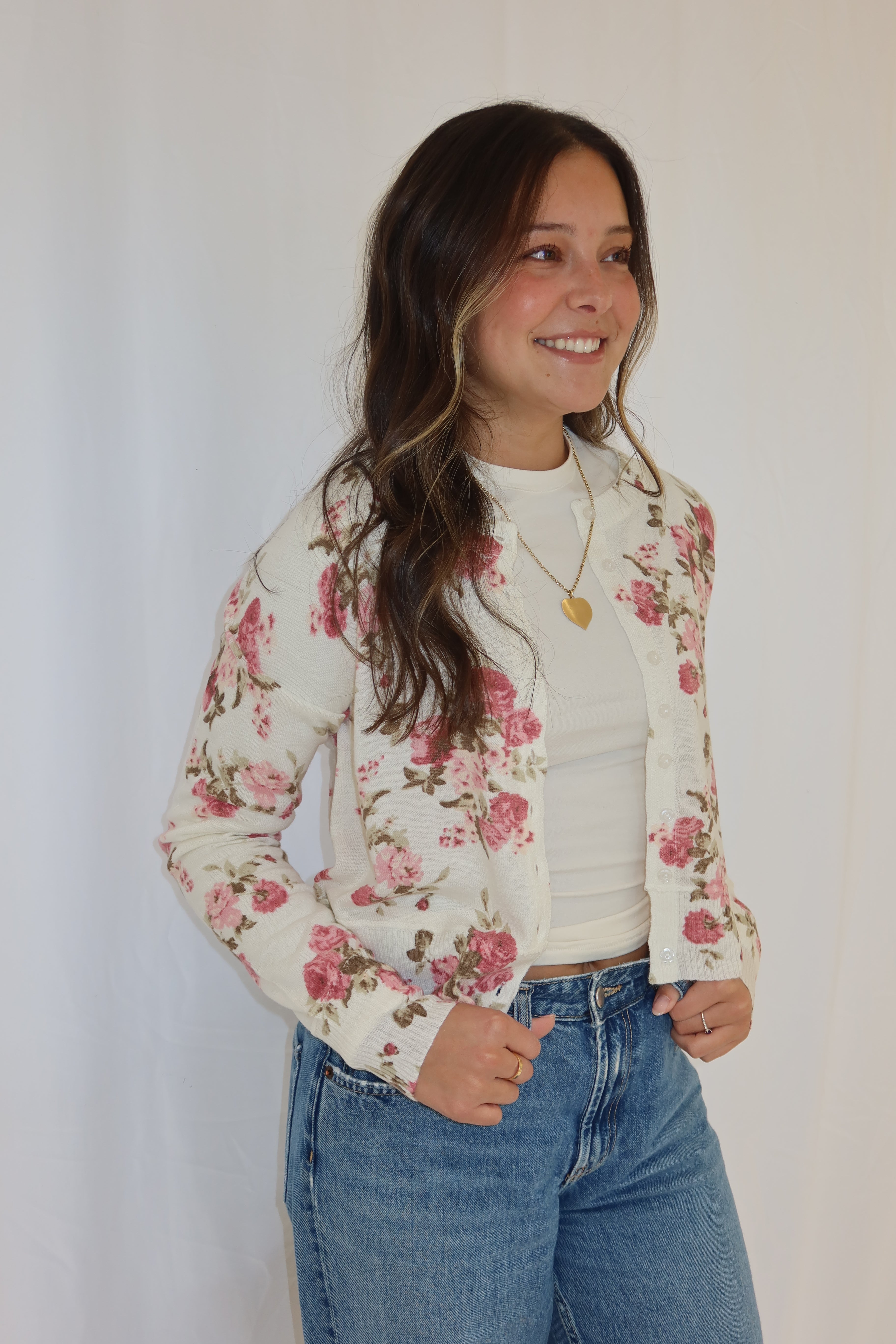 Nola Floral Knit Cardigan